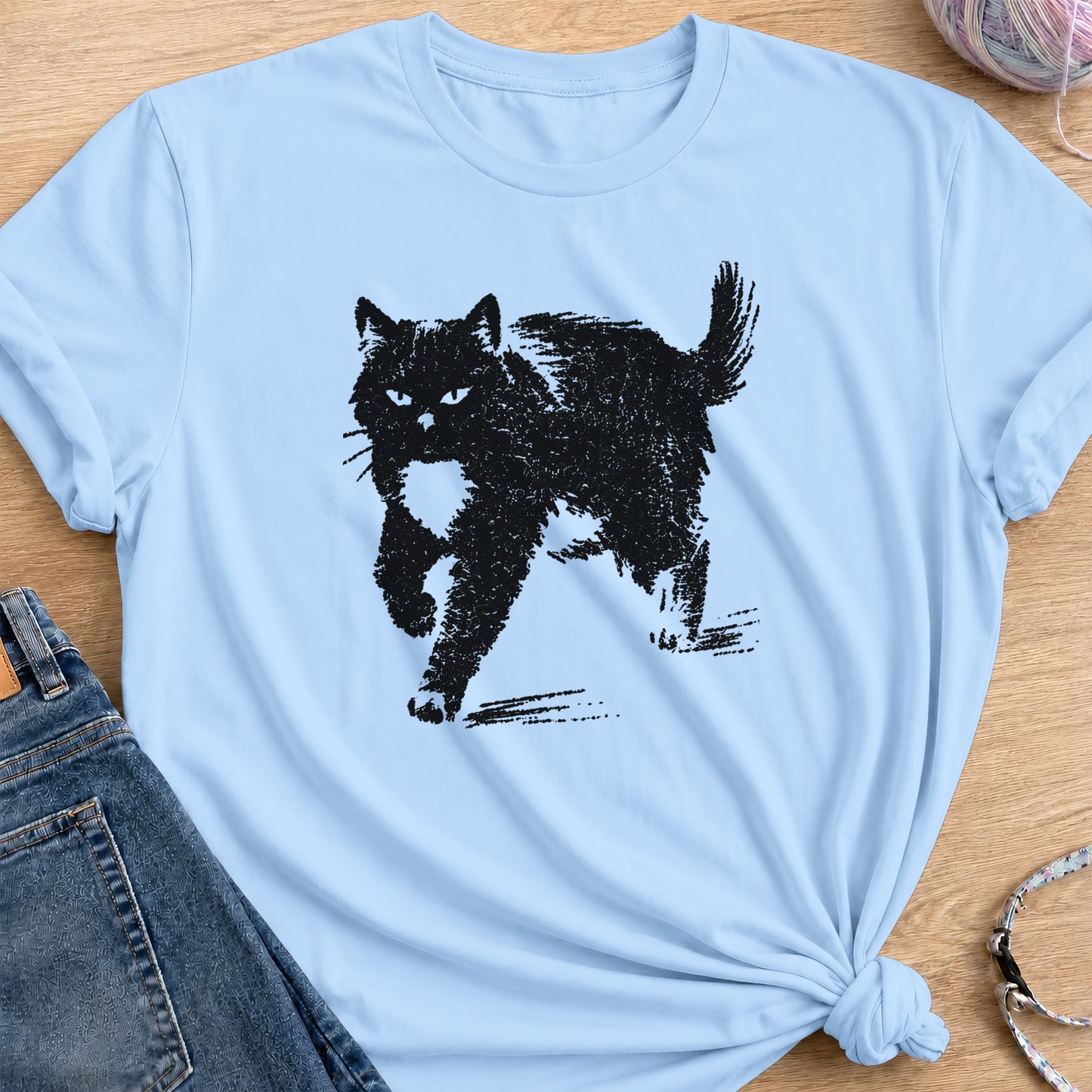On the Move T-Shirt — Light Blue