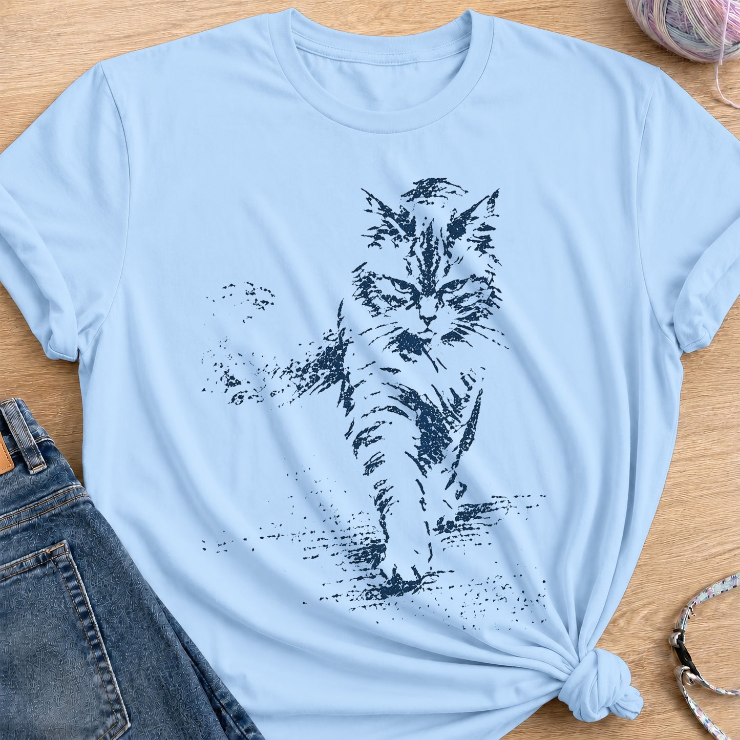 Soft Steps T-Shirt — Light Blue