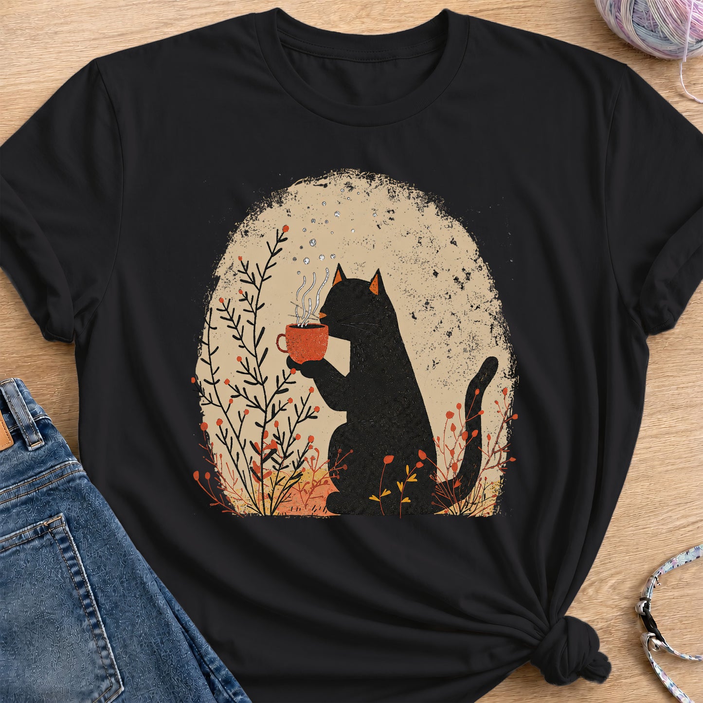 Morning Sip T-Shirt — Black