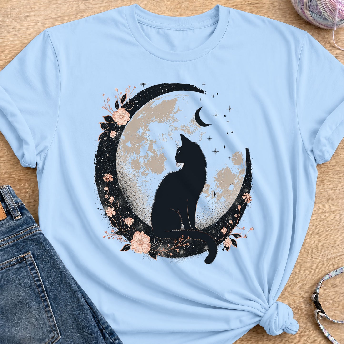 Moon Guardian T-Shirt — Light Blue