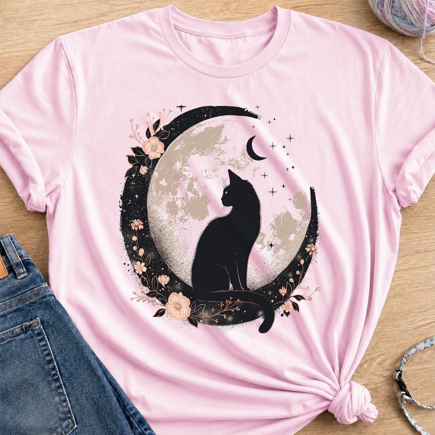 Moon Guardian T-Shirt — Light Pink