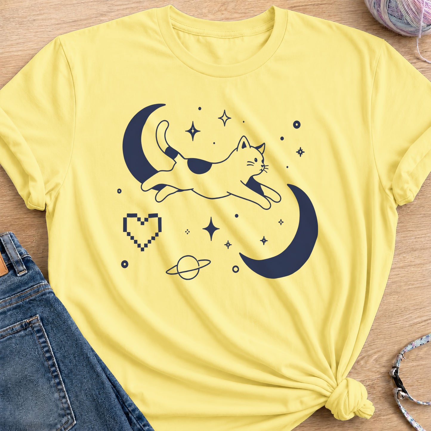 Moon Hopper T-Shirt — Cornsilk