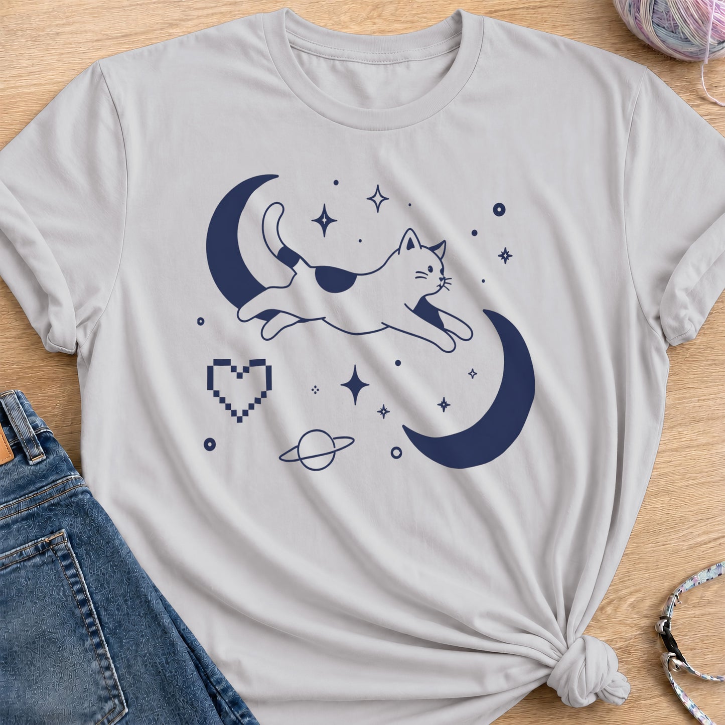 Moon Hopper T-Shirt — Ice Grey