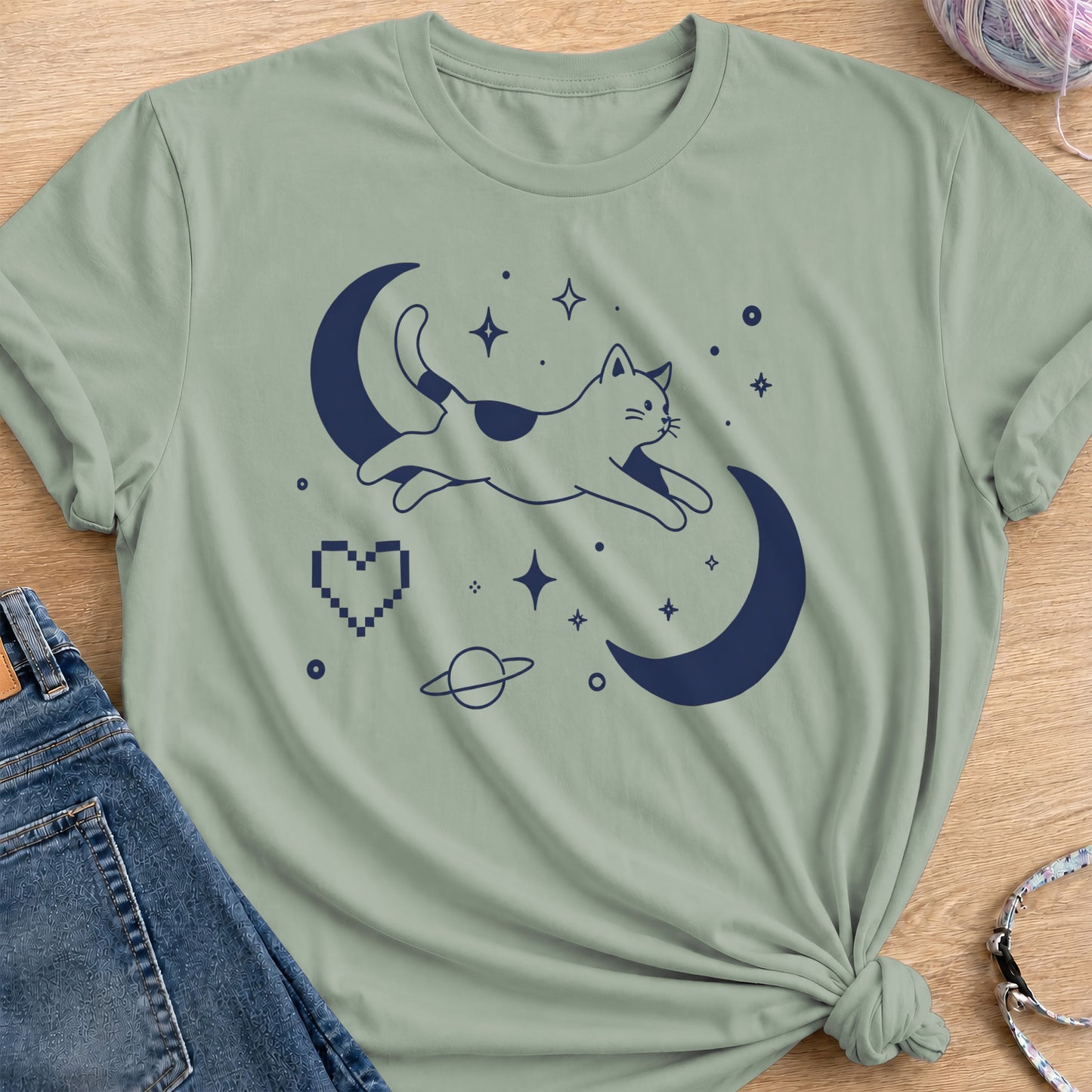 Moon Hopper T-Shirt — Sage