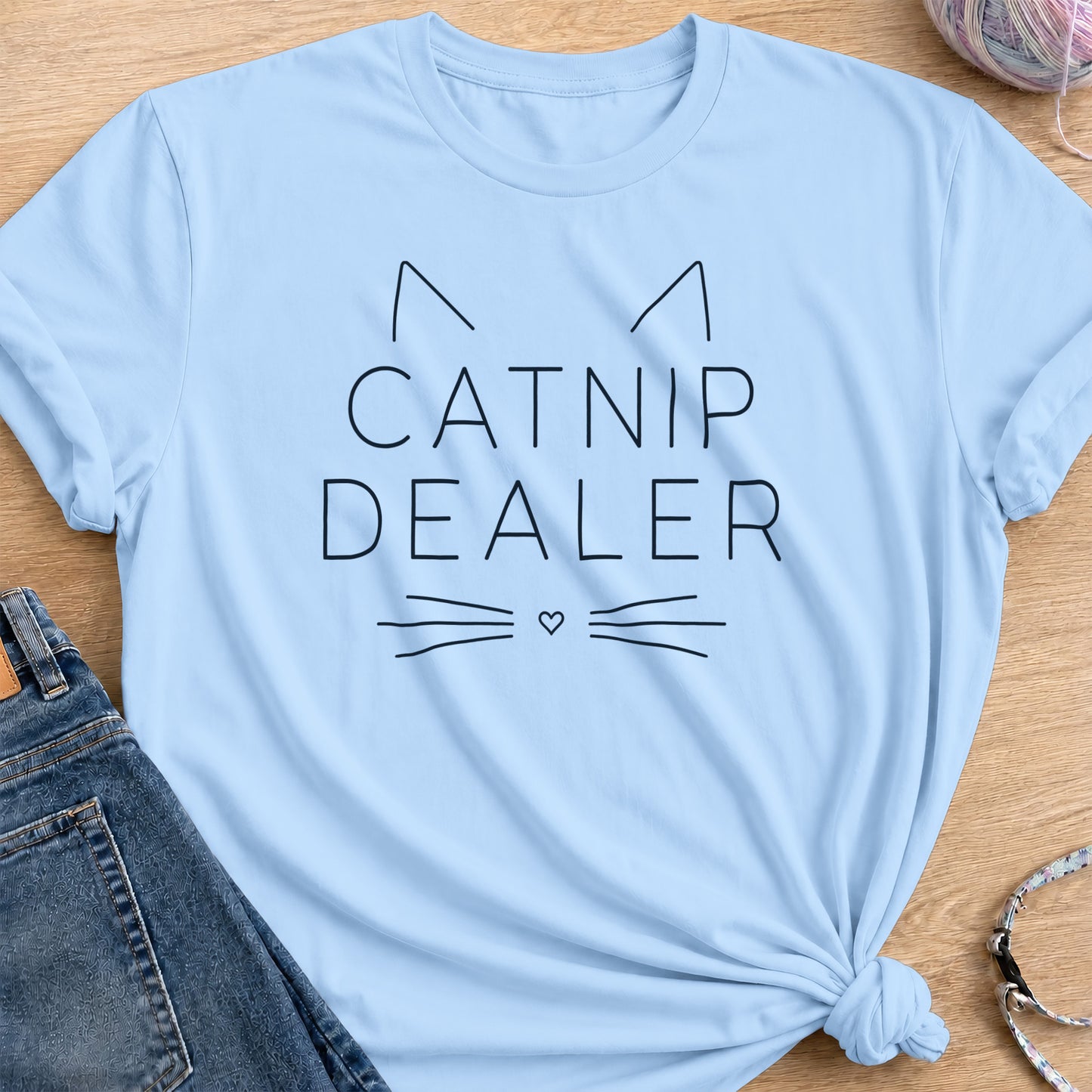 Catnip Dealer T-Shirt — Light Blue