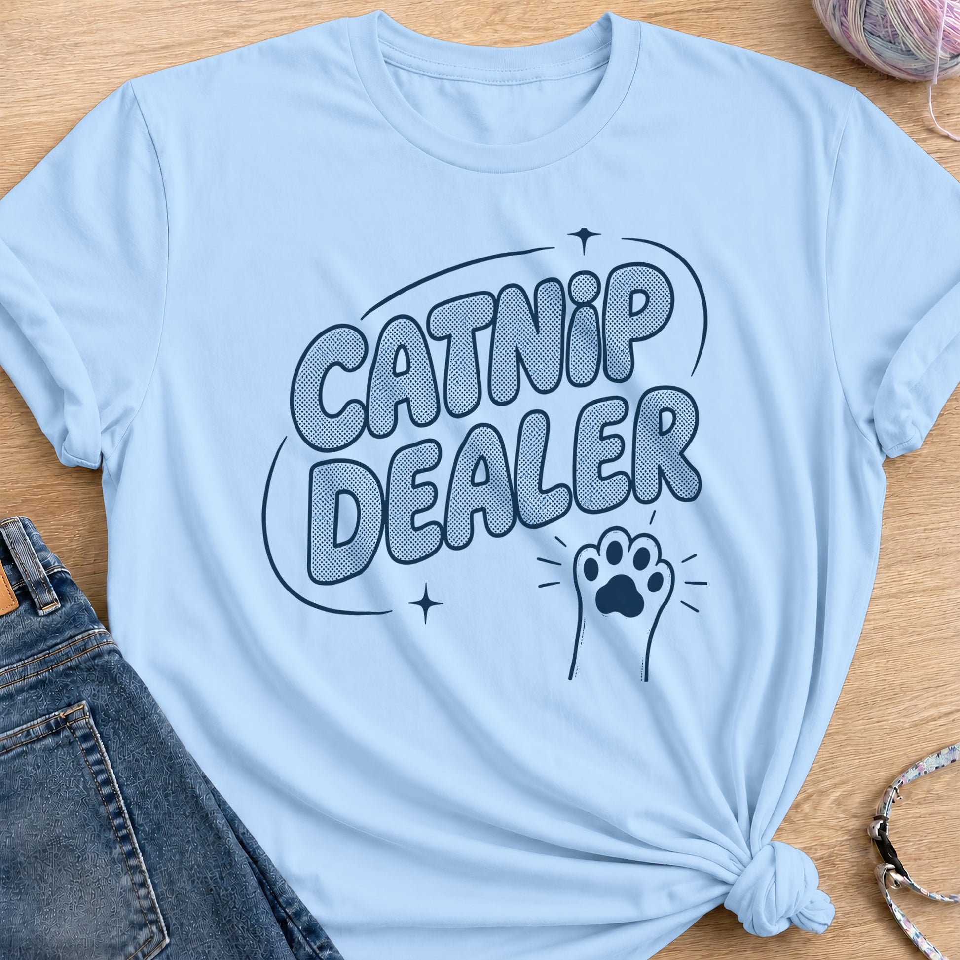 Catnip Dealer II T-Shirt — Light Blue