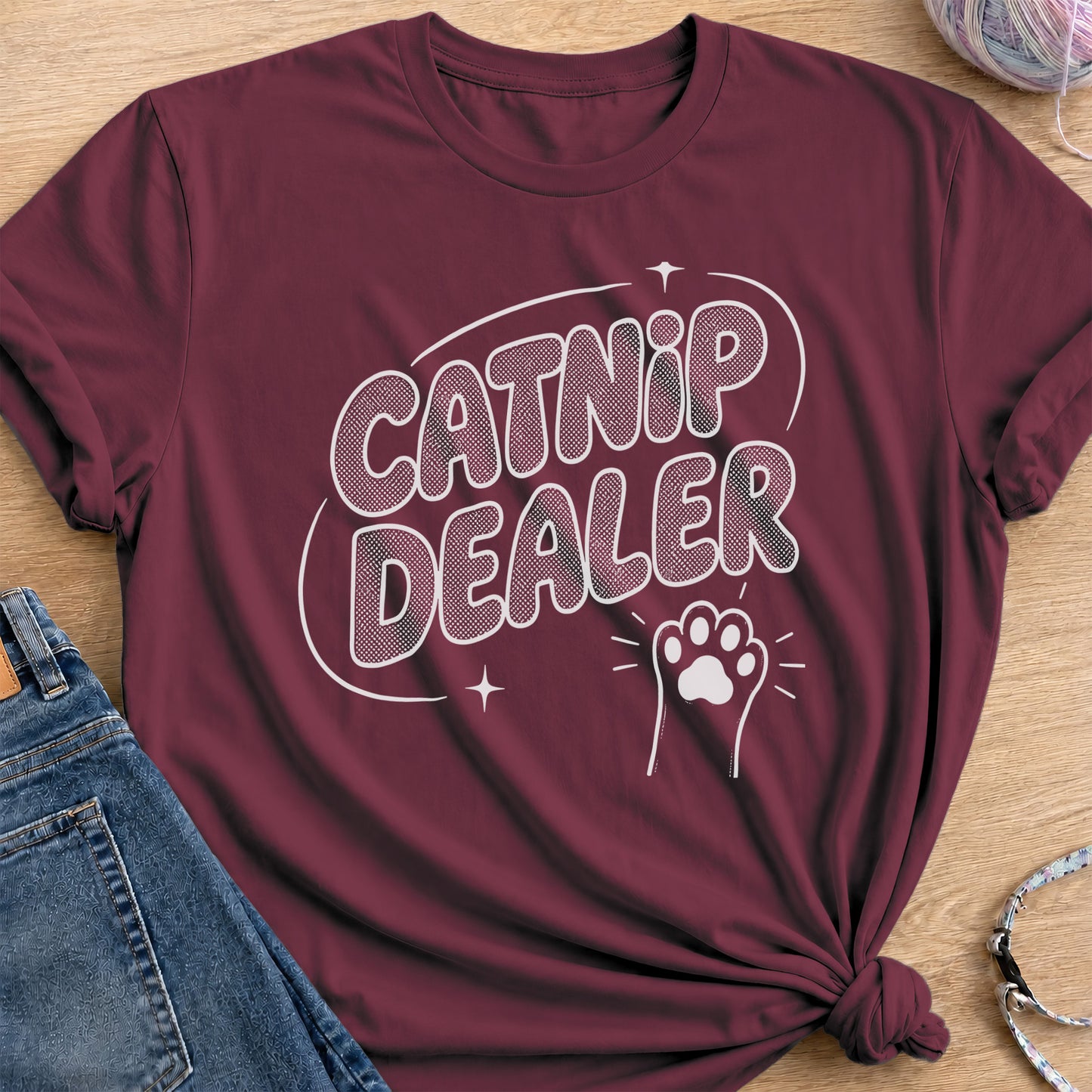 Catnip Dealer II T-Shirt — Maroon