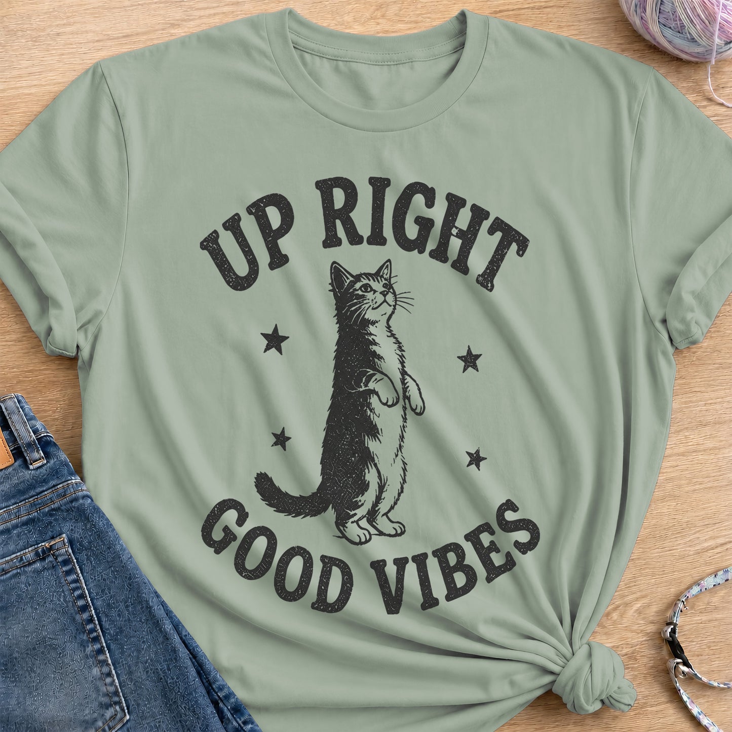 Up Right T-Shirt — Sage
