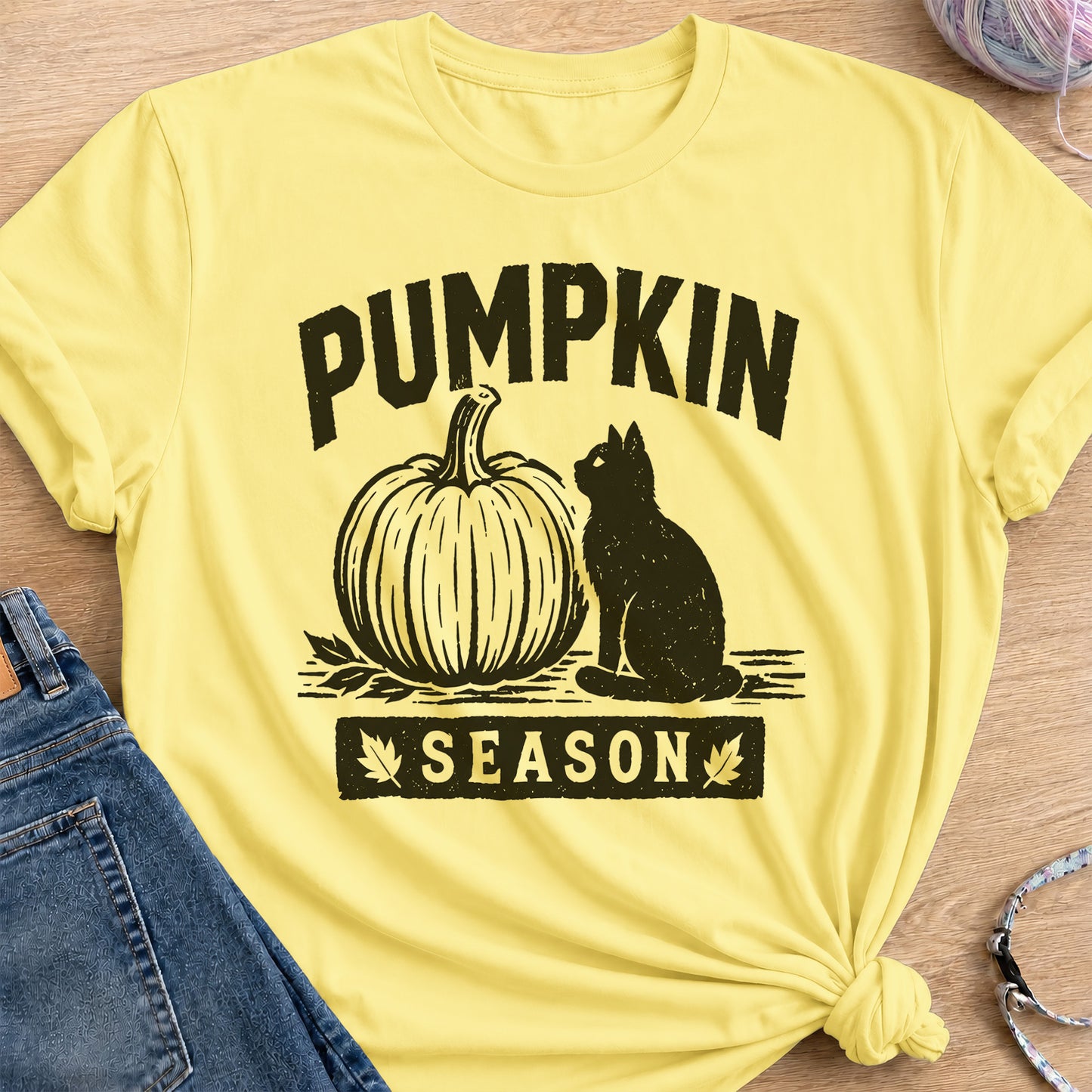 Pumpkin Season T-Shirt — Cornsilk