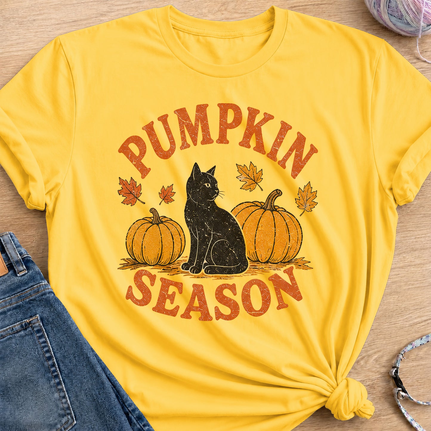 Fall Pumpkin T-Shirt — Daisy
