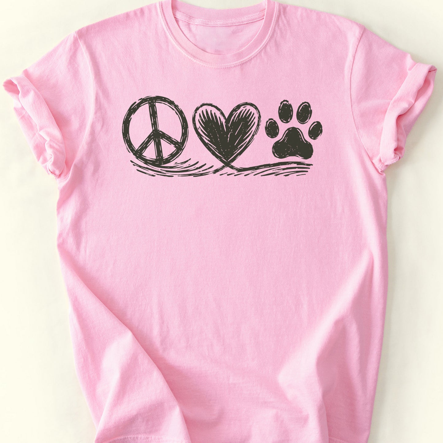 Peace Trio T-Shirt — Blossom