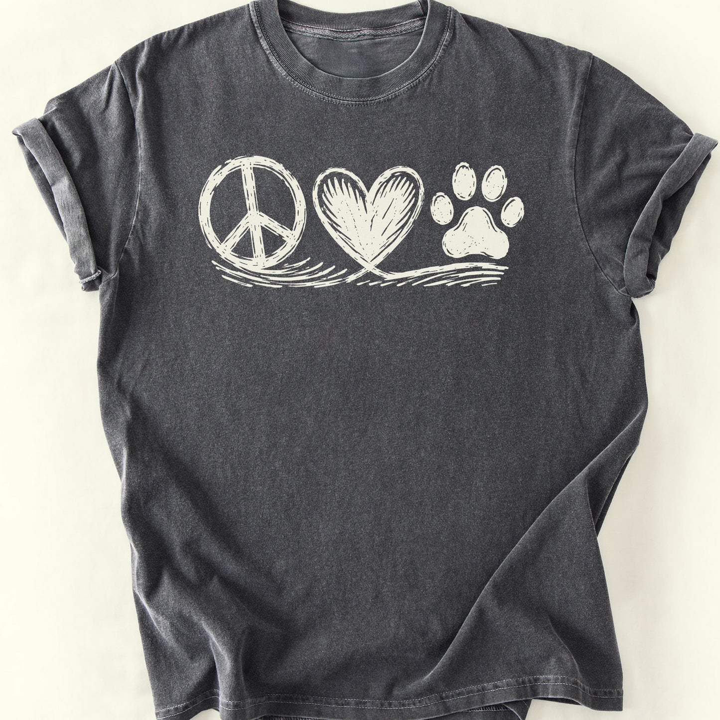 Peace Trio T-Shirt — Pepper