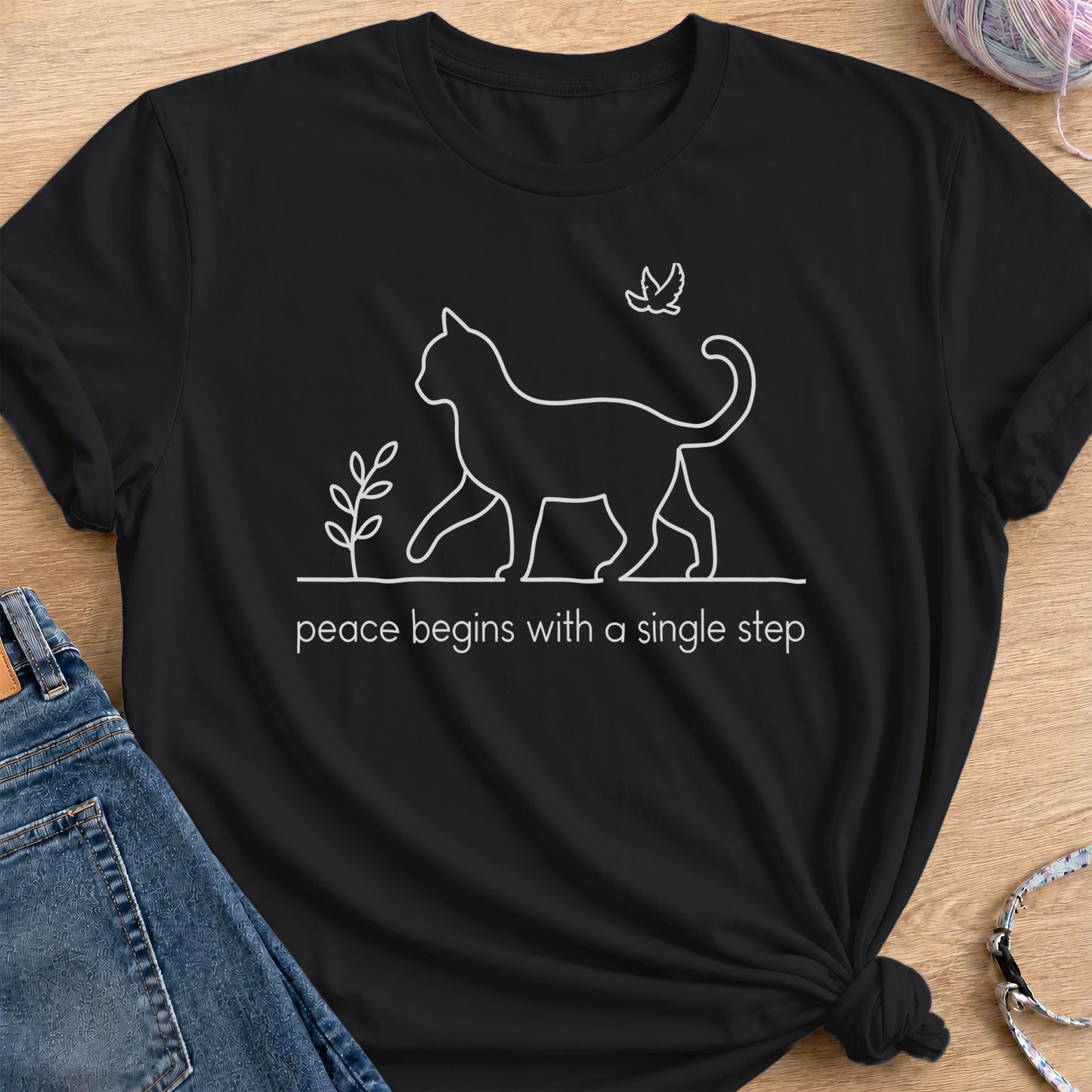 Single Step T-Shirt — Black