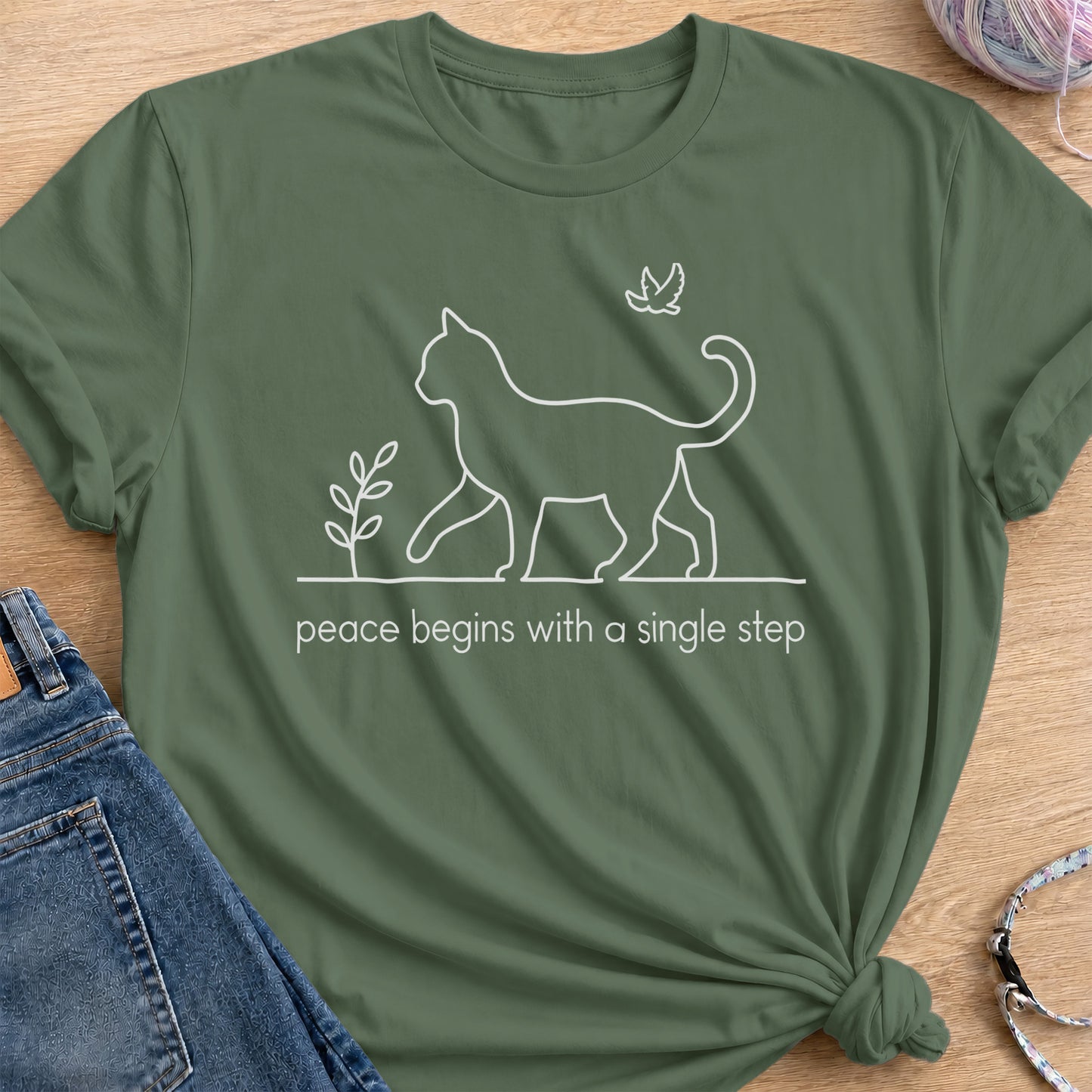 Single Step T-Shirt — Military Green