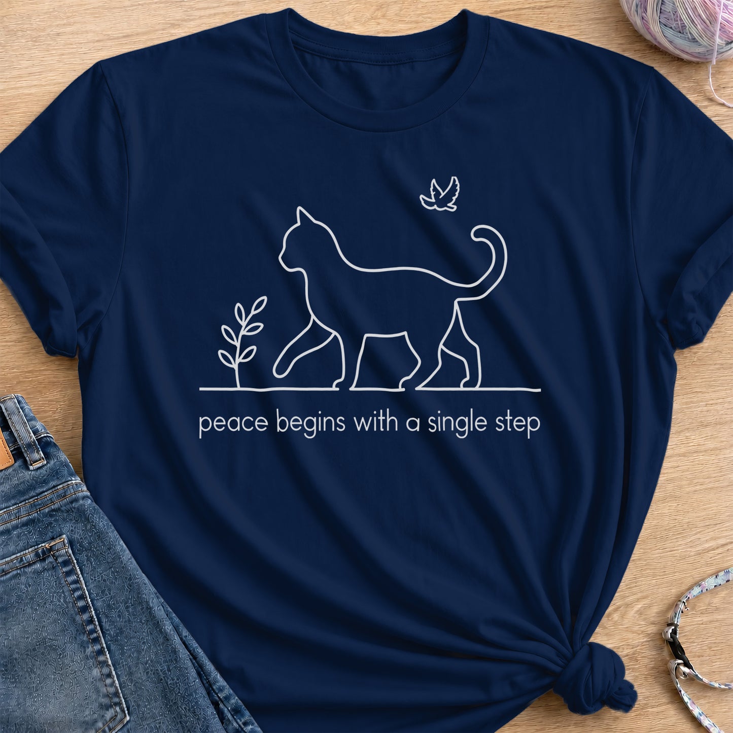 Single Step T-Shirt — Navy