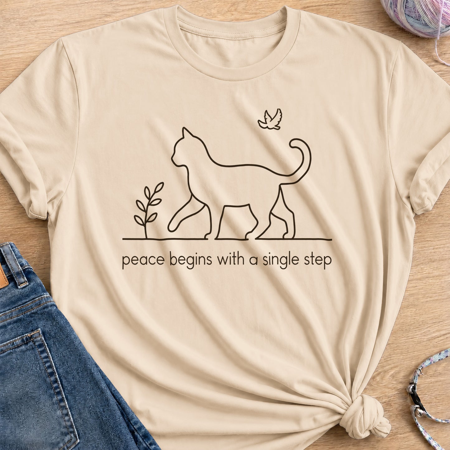 Single Step T-Shirt — Sand