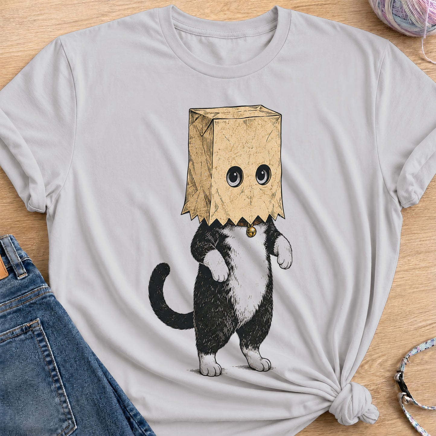Baghead T-Shirt — Ice Grey