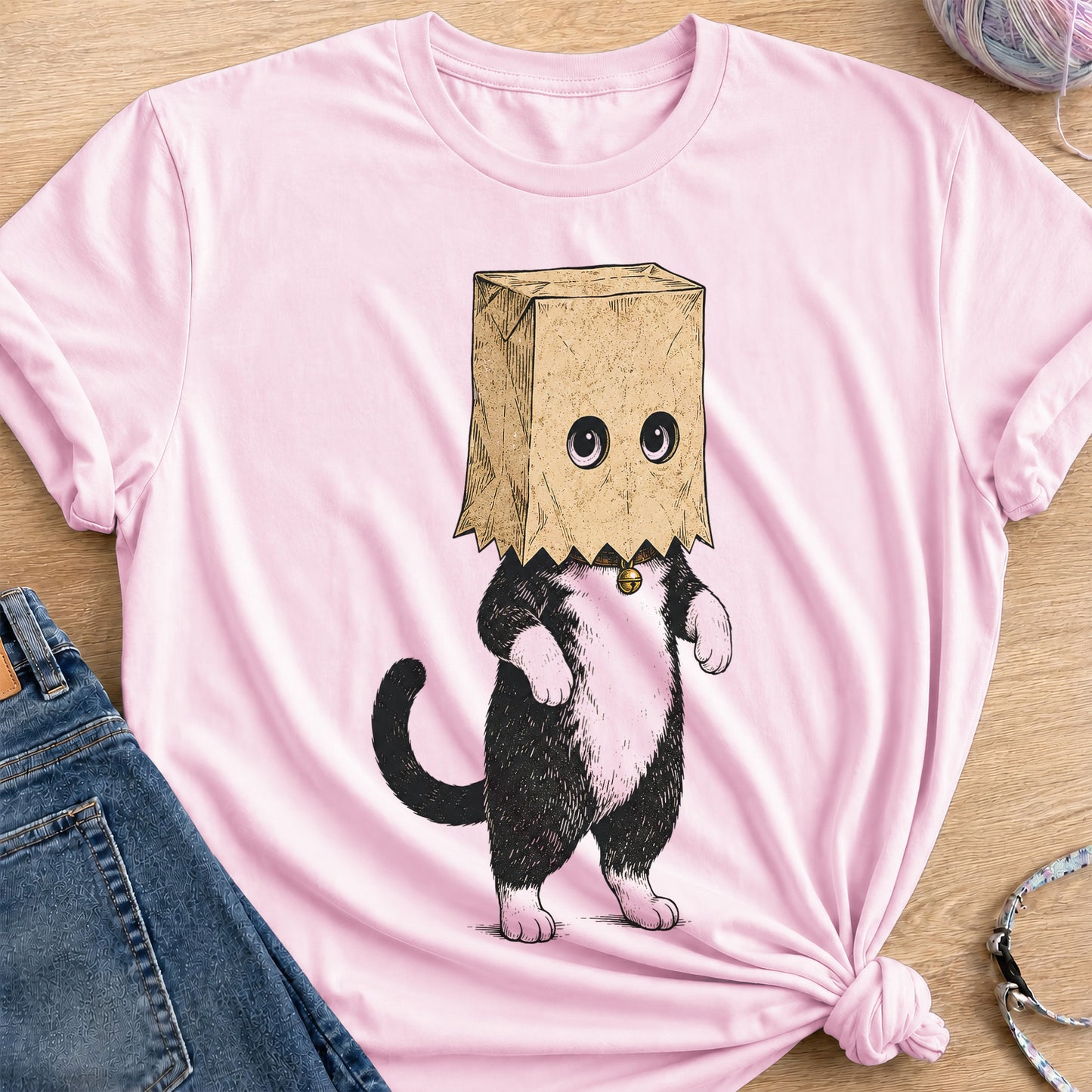 Baghead T-Shirt — Light Pink