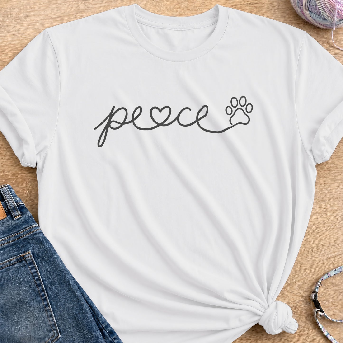 Peace Heart T-Shirt — White