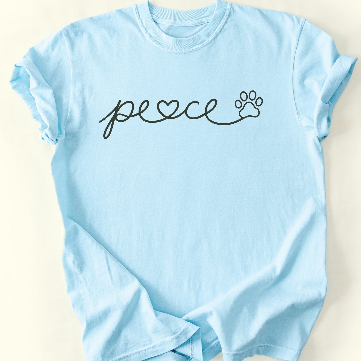 Peace Heart T-Shirt — Chambray