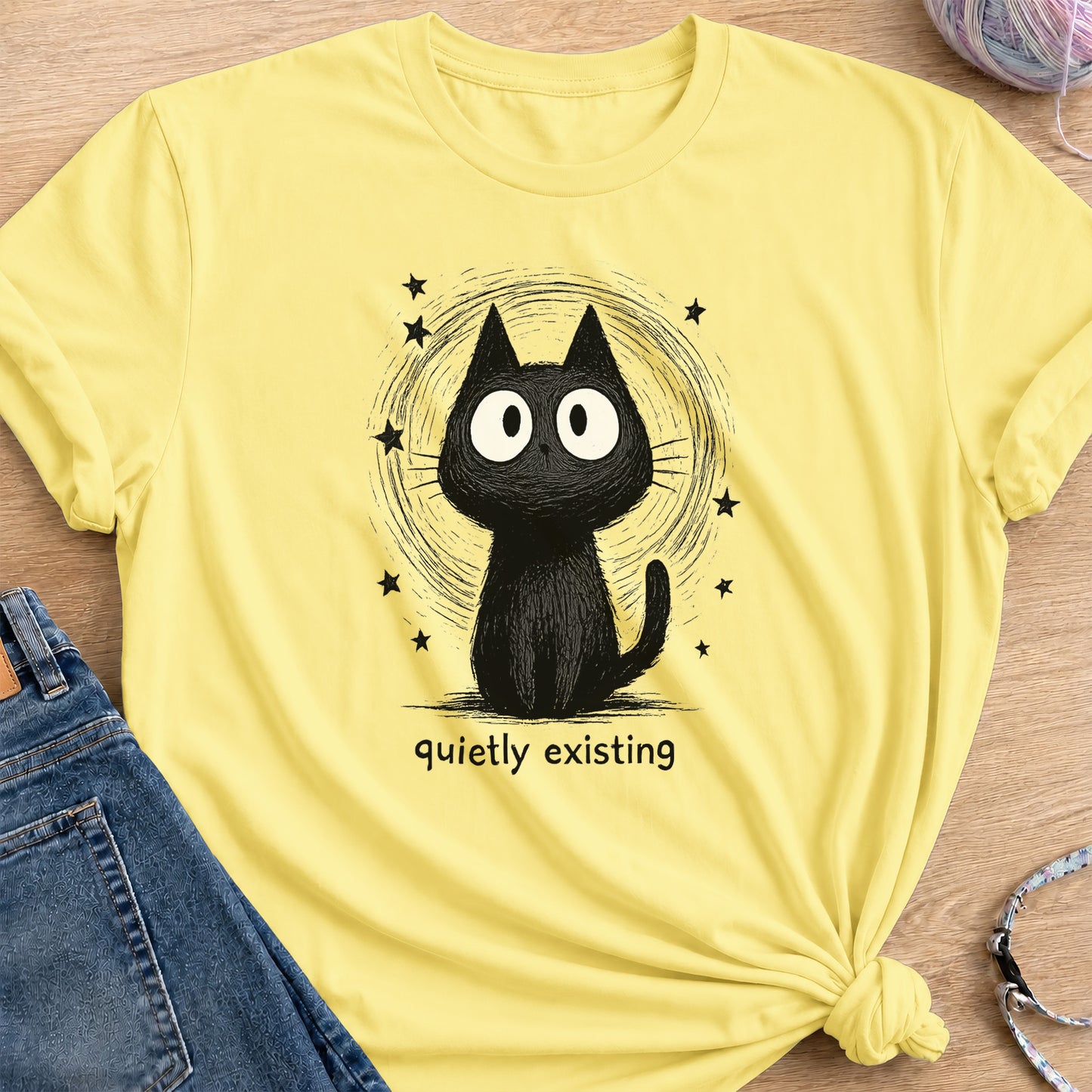 Quietly Existing T-Shirt — Cornsilk