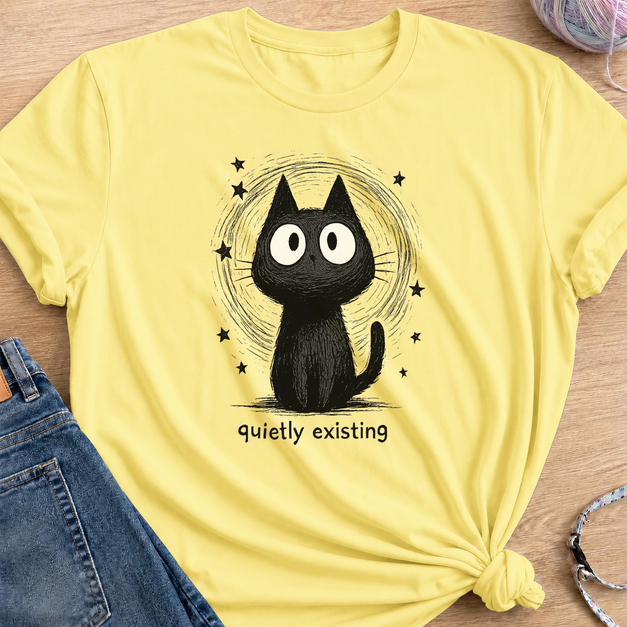 Quietly Existing T-Shirt — Cornsilk