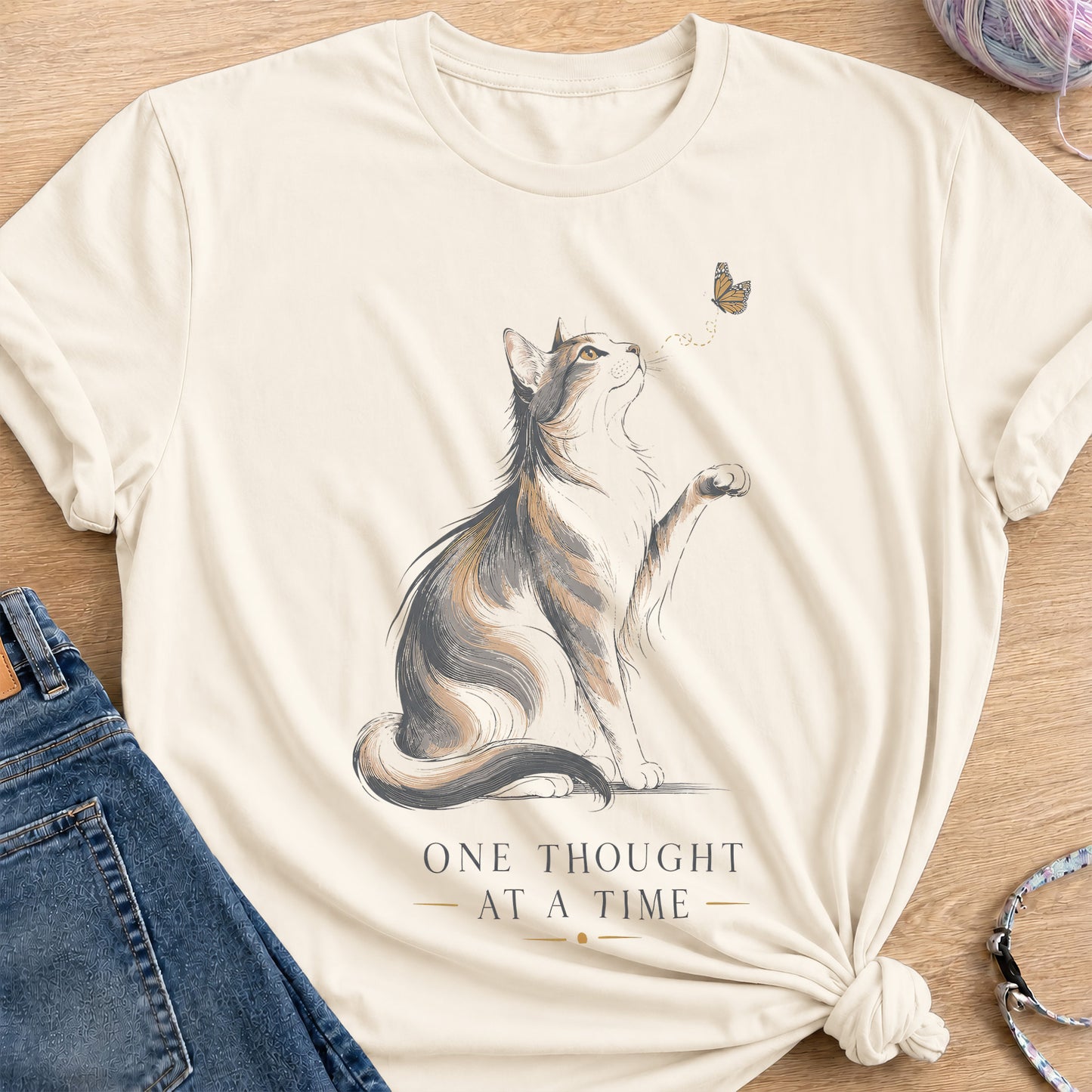 One Thought T-Shirt — Natural