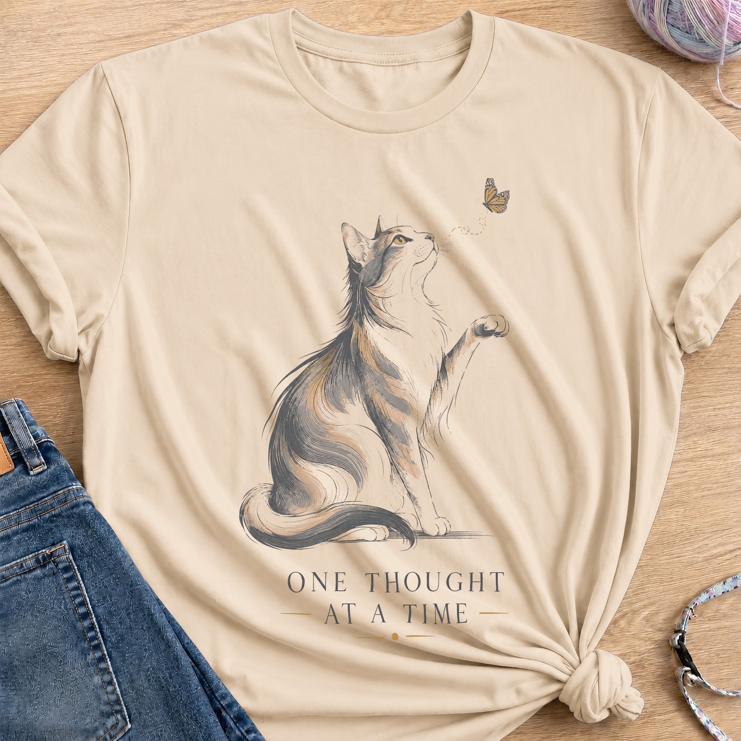 One Thought T-Shirt — Sand