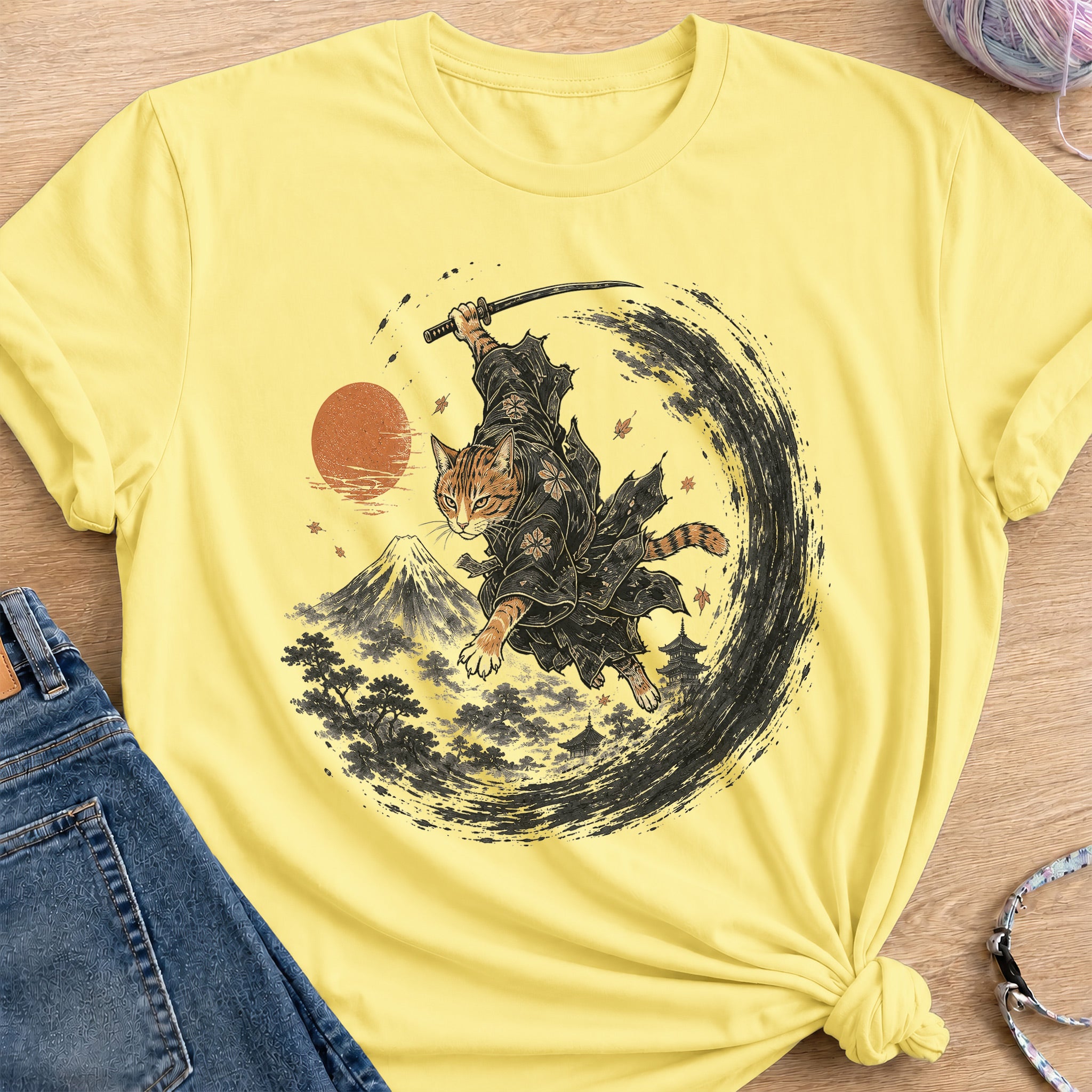 Deadpan Bushi T-Shirt — Cornsilk