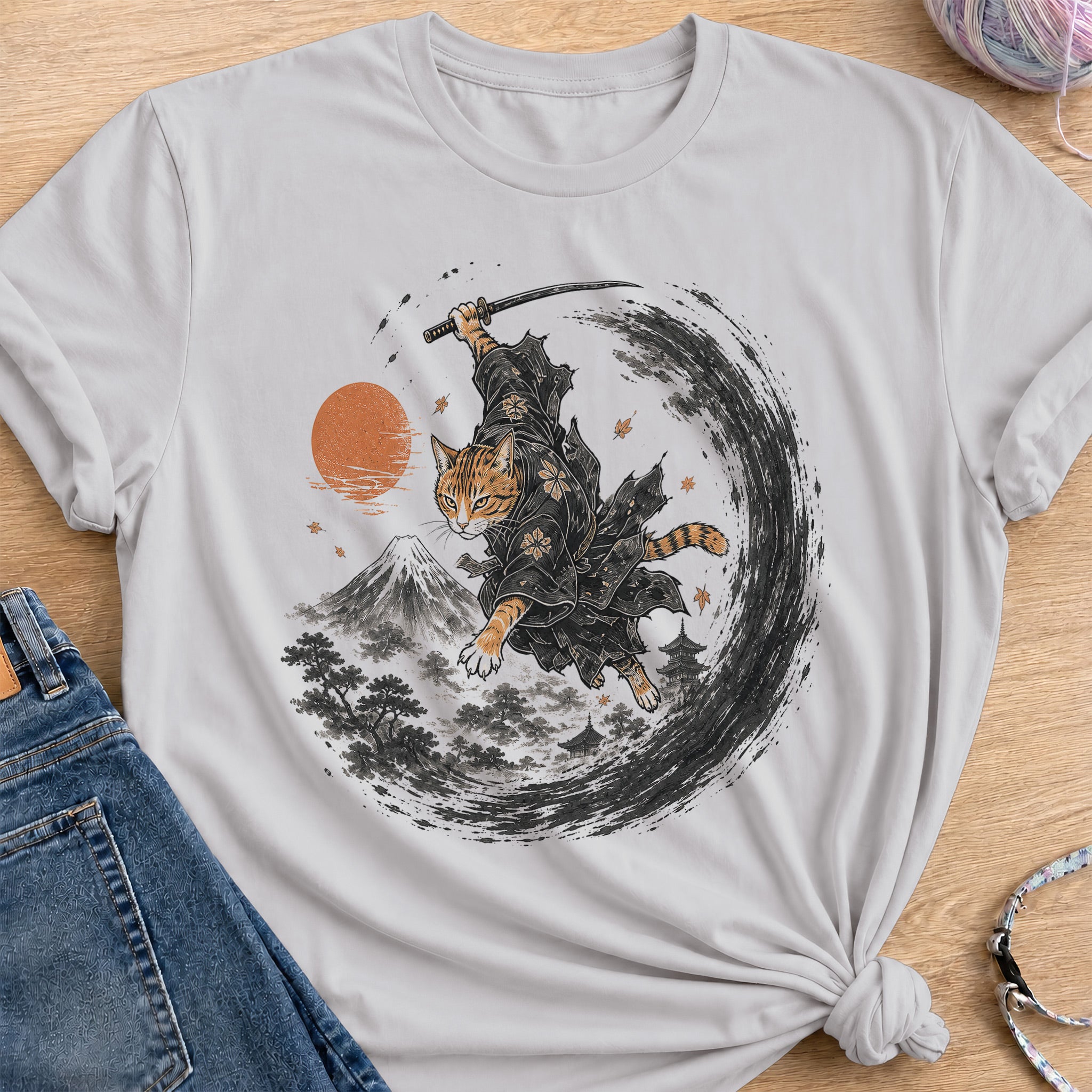 Deadpan Bushi T-Shirt — Ice Grey