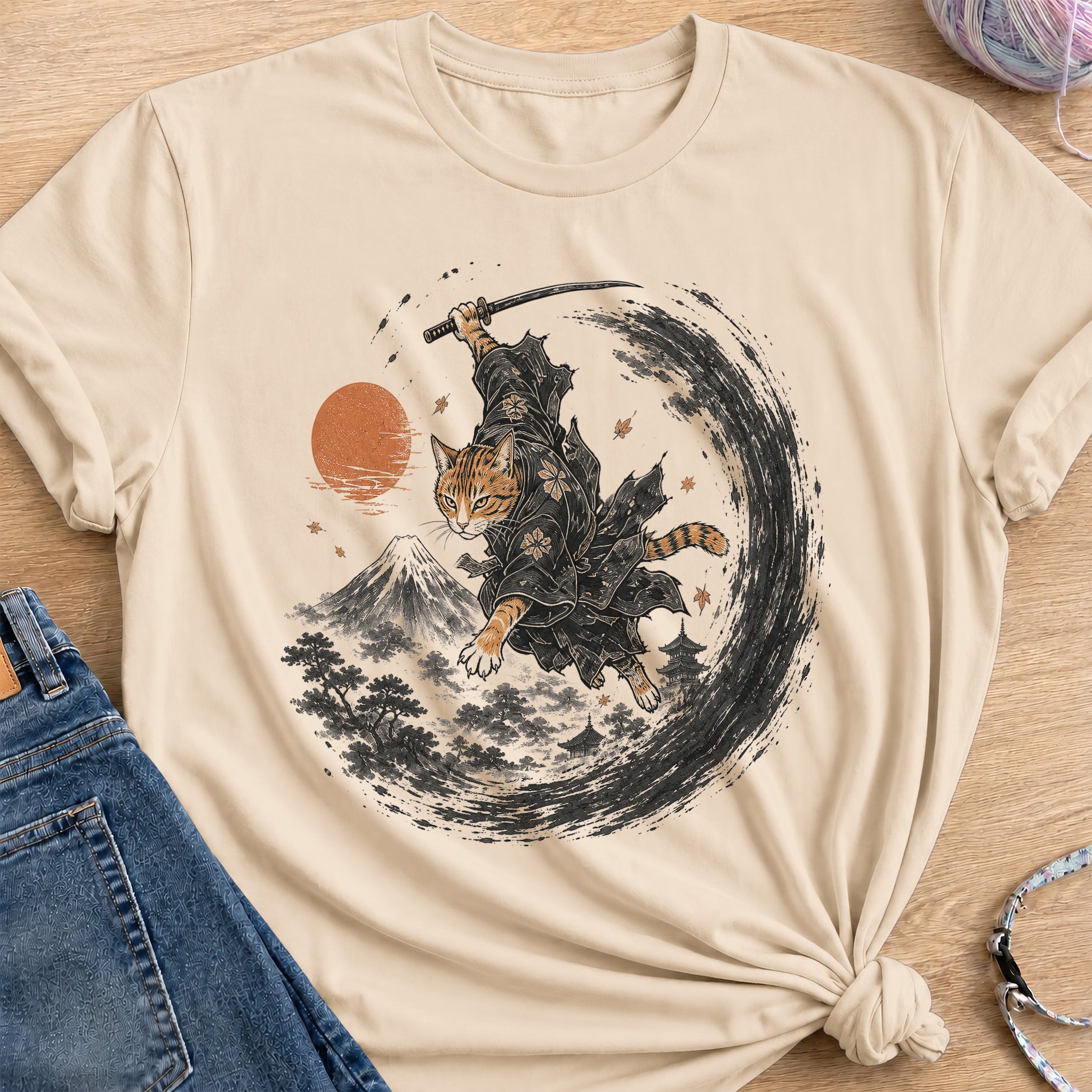 Deadpan Bushi T-Shirt — Sand