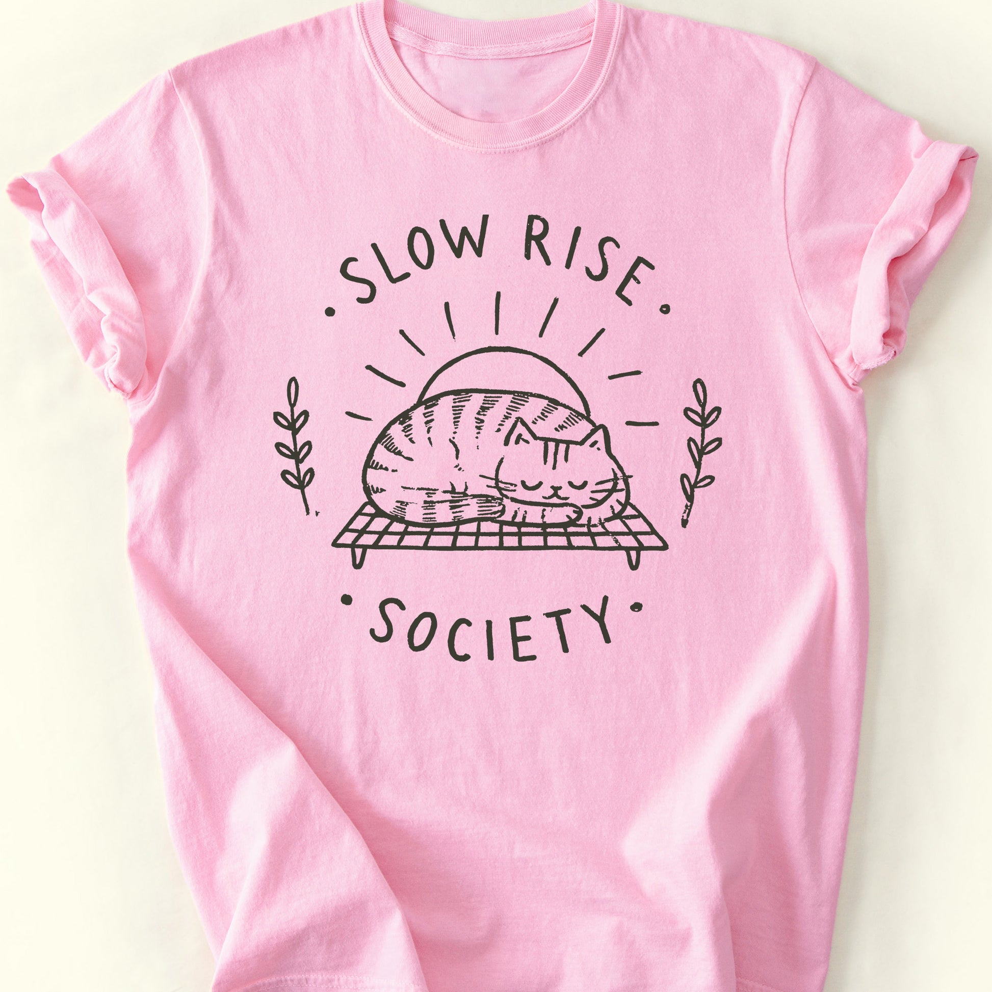 Slow Rise Society T-Shirt — Blossom