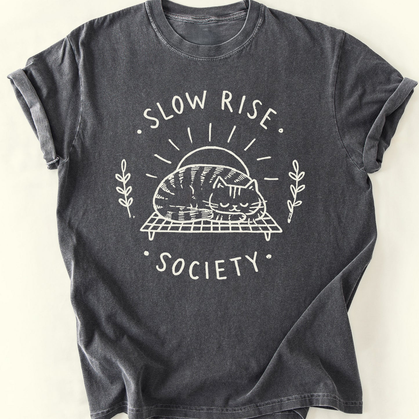 Slow Rise Society T-Shirt — Pepper