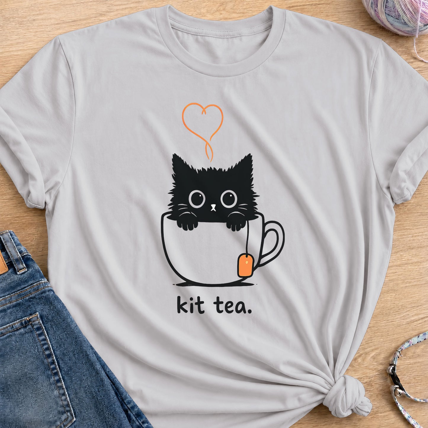 Kit Tea T-Shirt — Ice Grey
