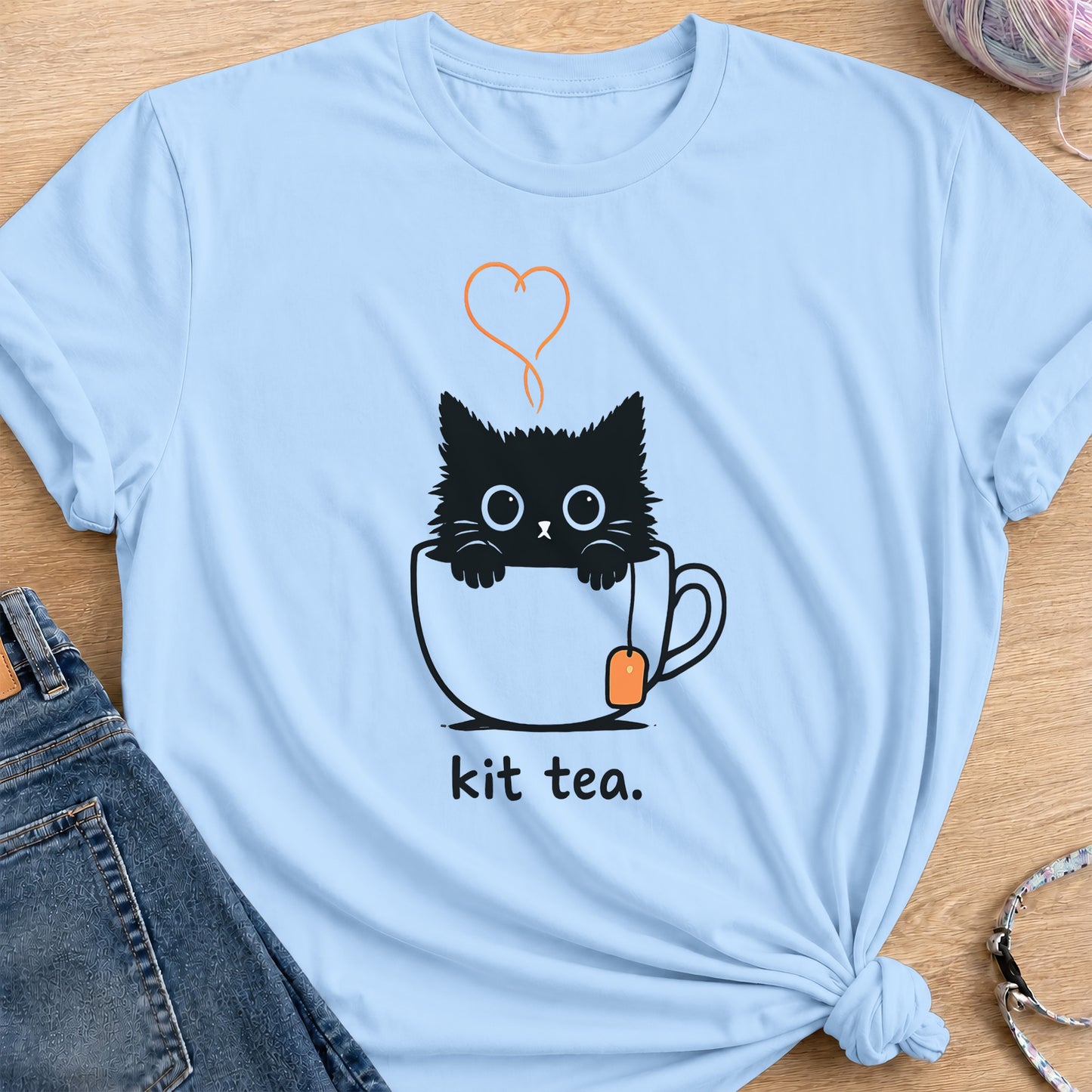Kit Tea T-Shirt — Light Blue