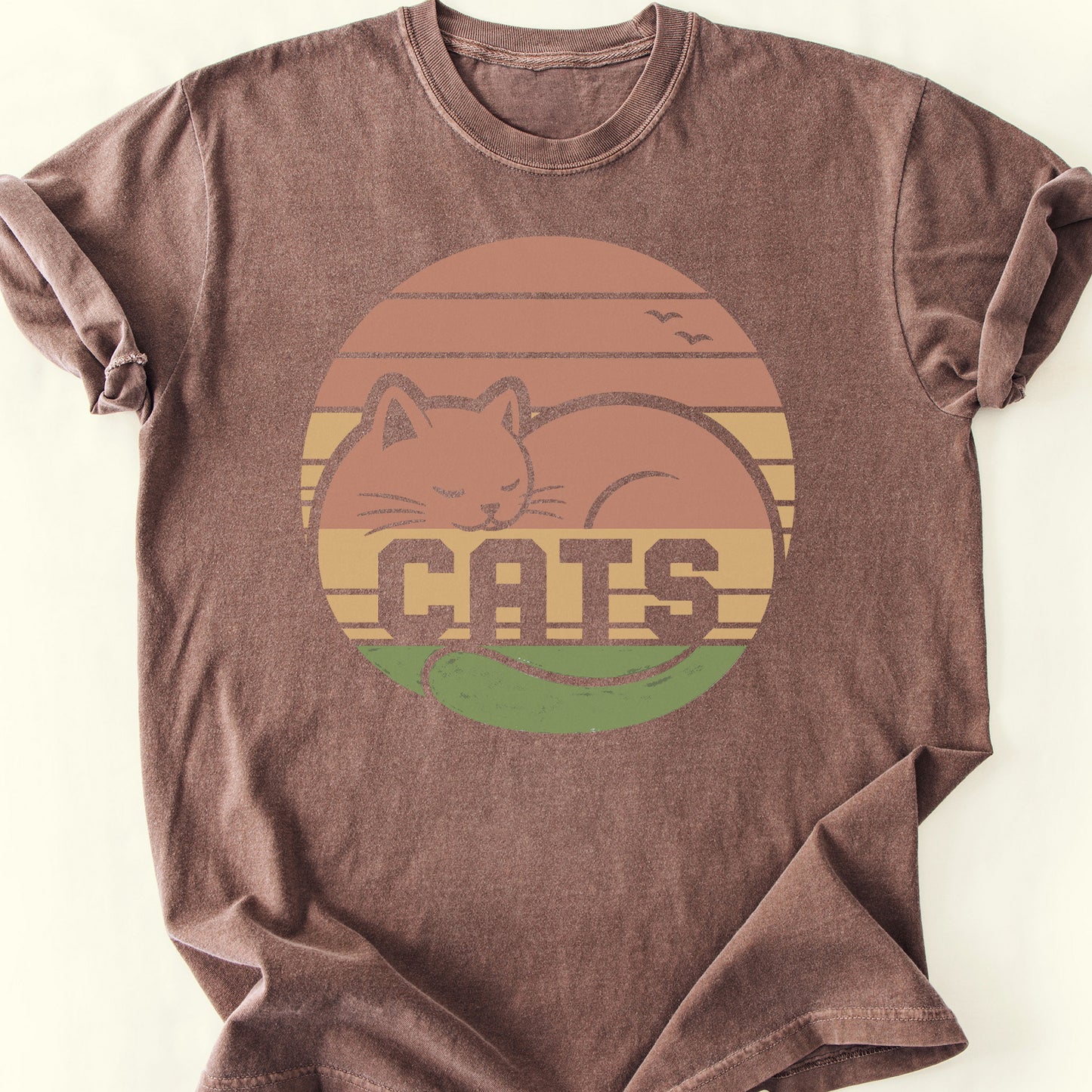 Retro Sunset T-Shirt — Espresso