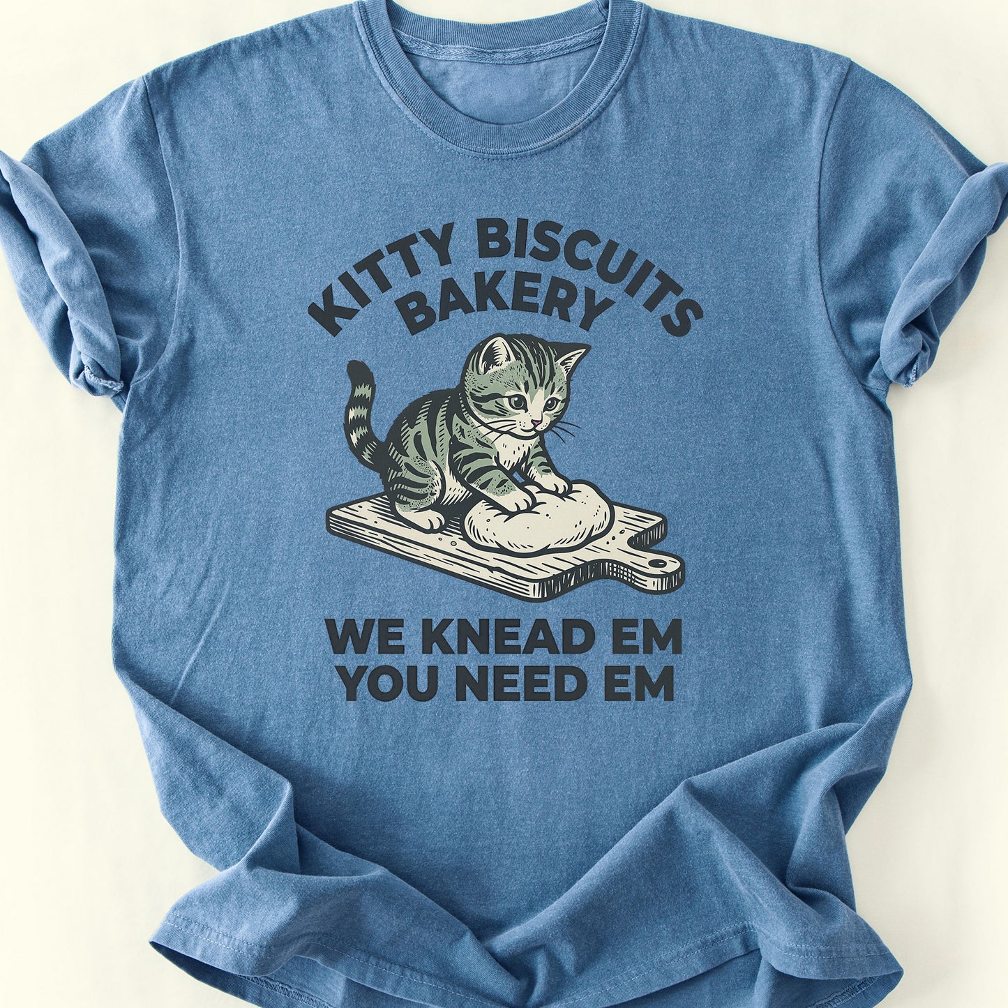 Kitty Biscuit T-Shirt — Blue Jean