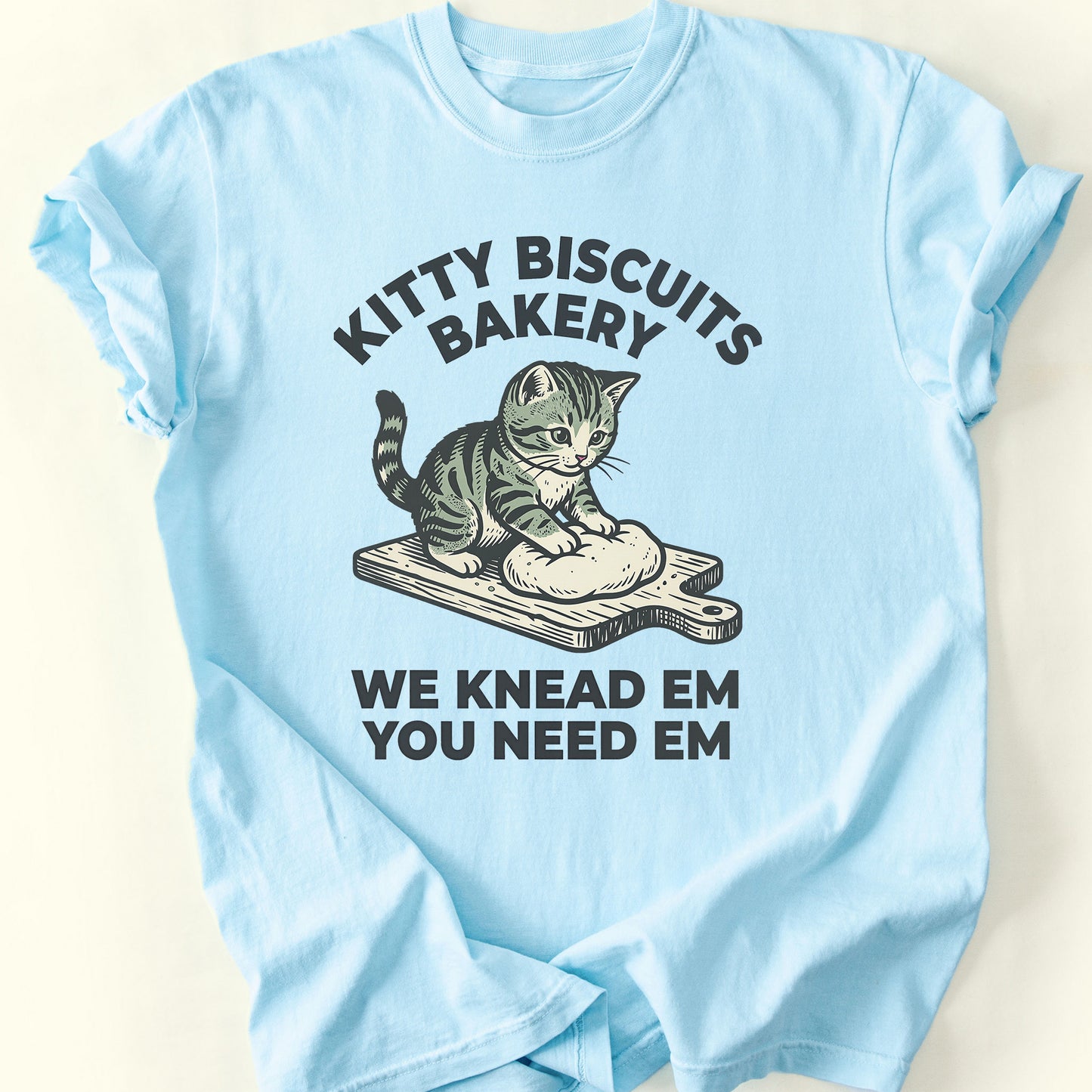 Kitty Biscuit T-Shirt — Chambray
