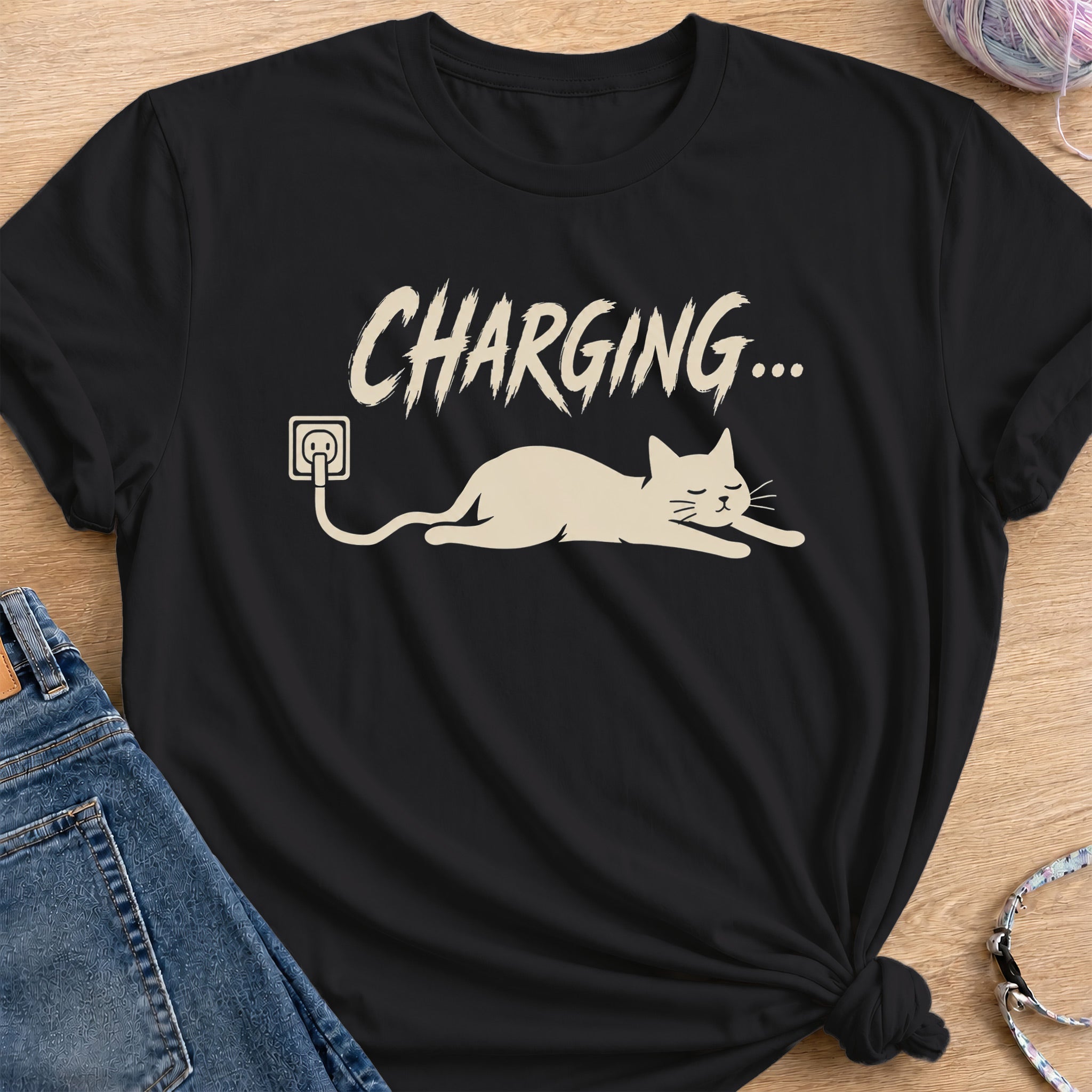 Charging T-Shirt — Black