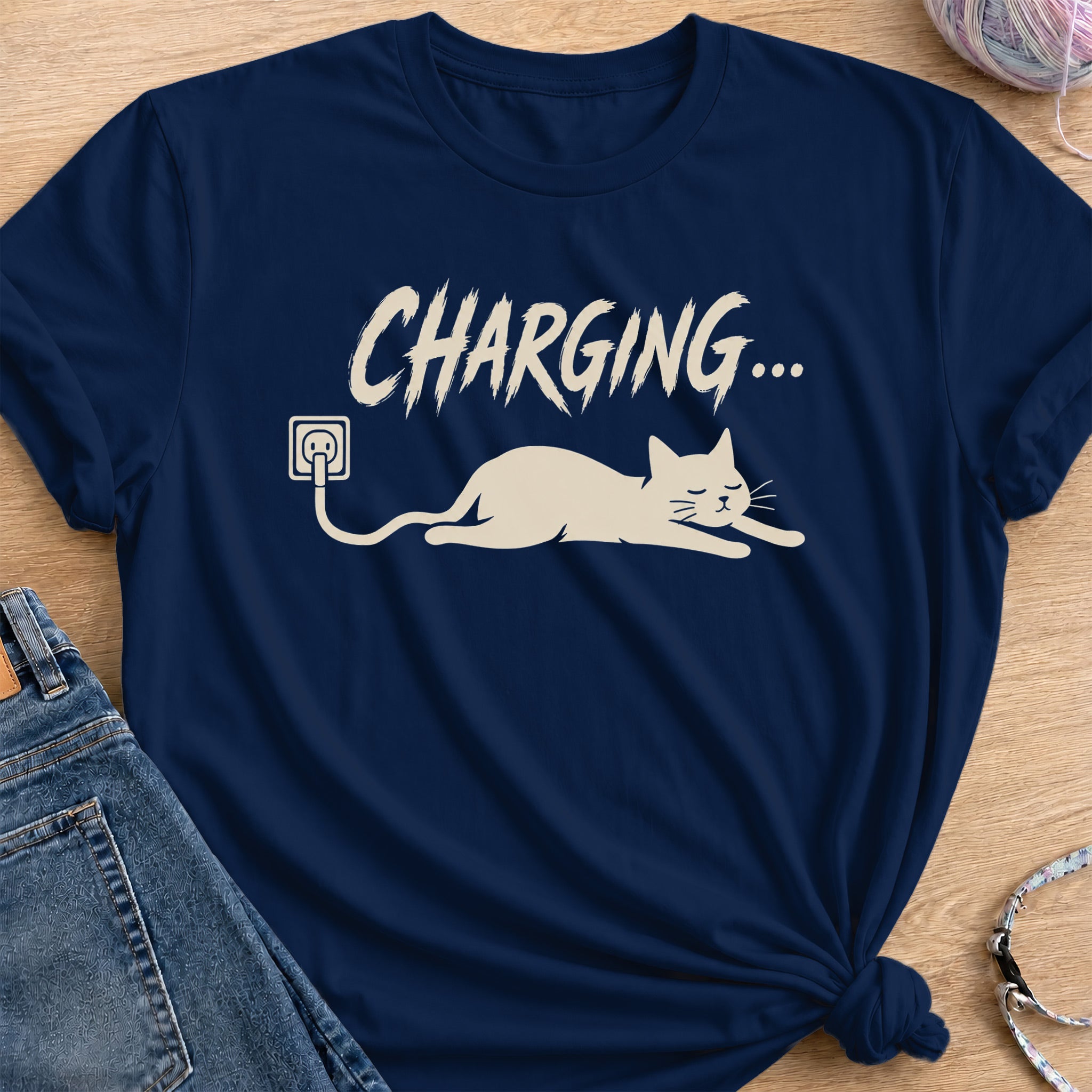 Charging T-Shirt — Navy
