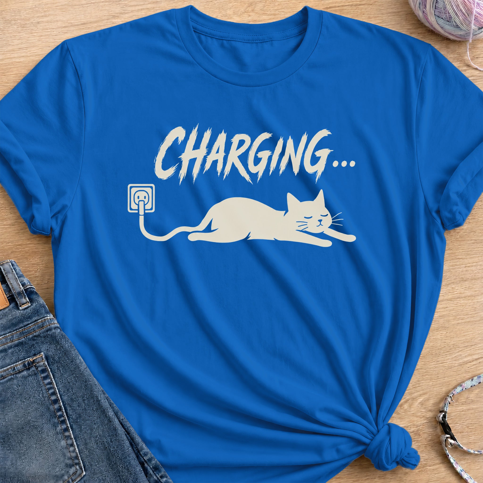 Charging T-Shirt — Royal