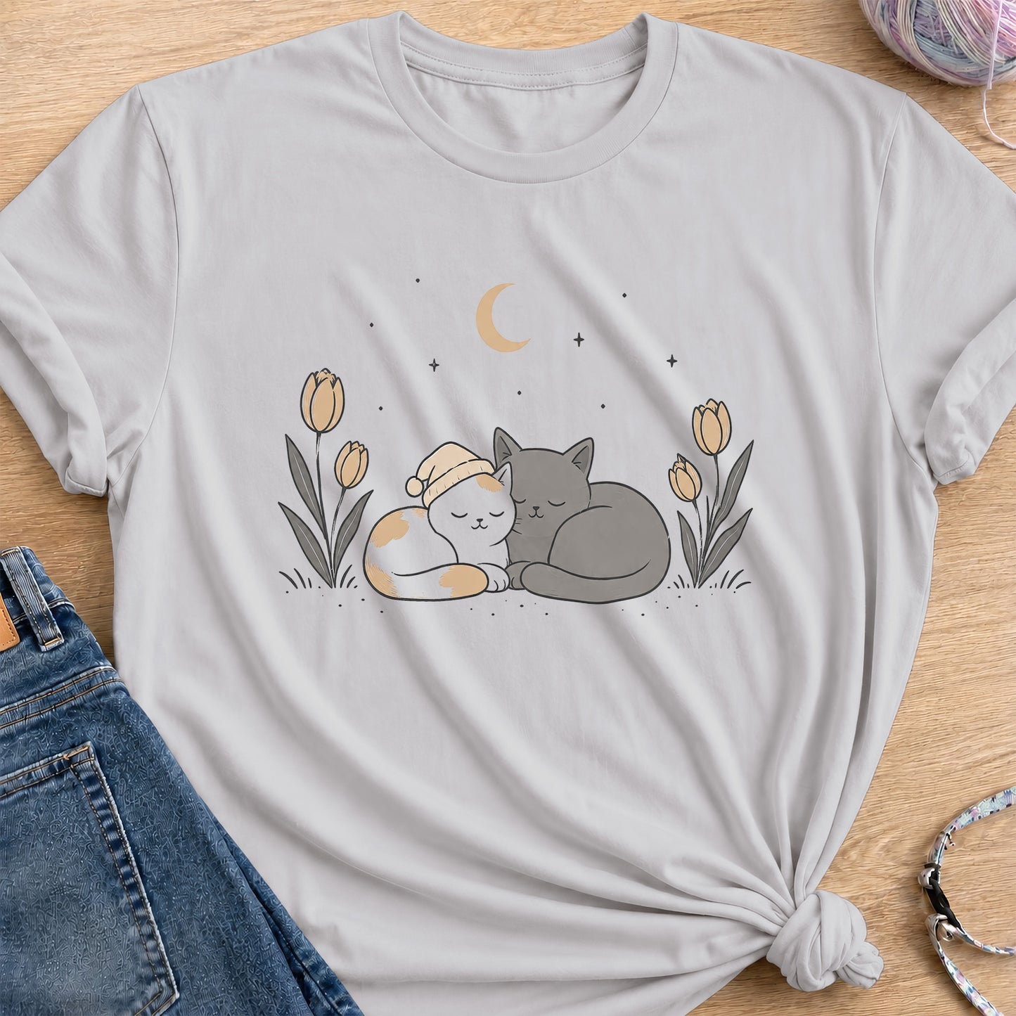 Tulip Nap T-Shirt — Ice Grey