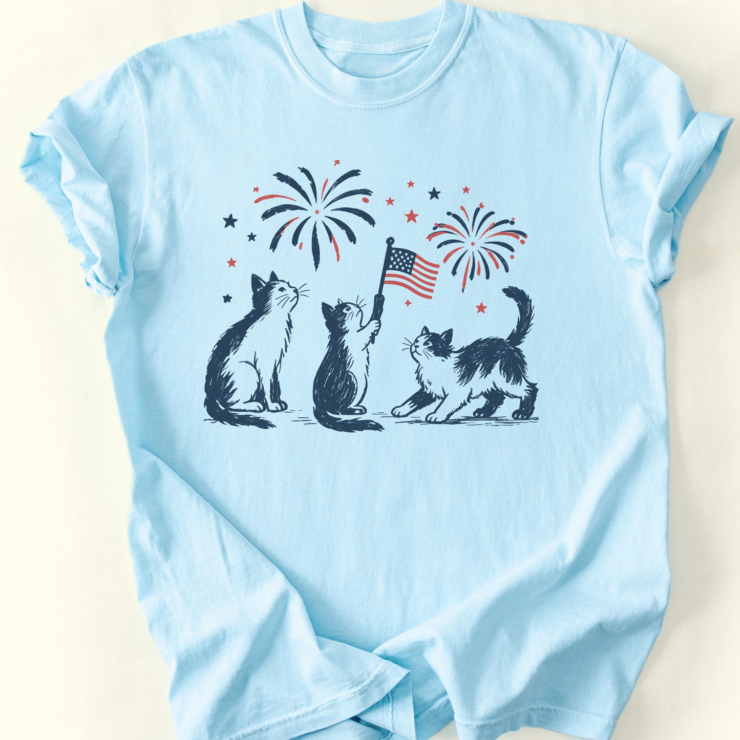 July 4th T-Shirt — Chambray