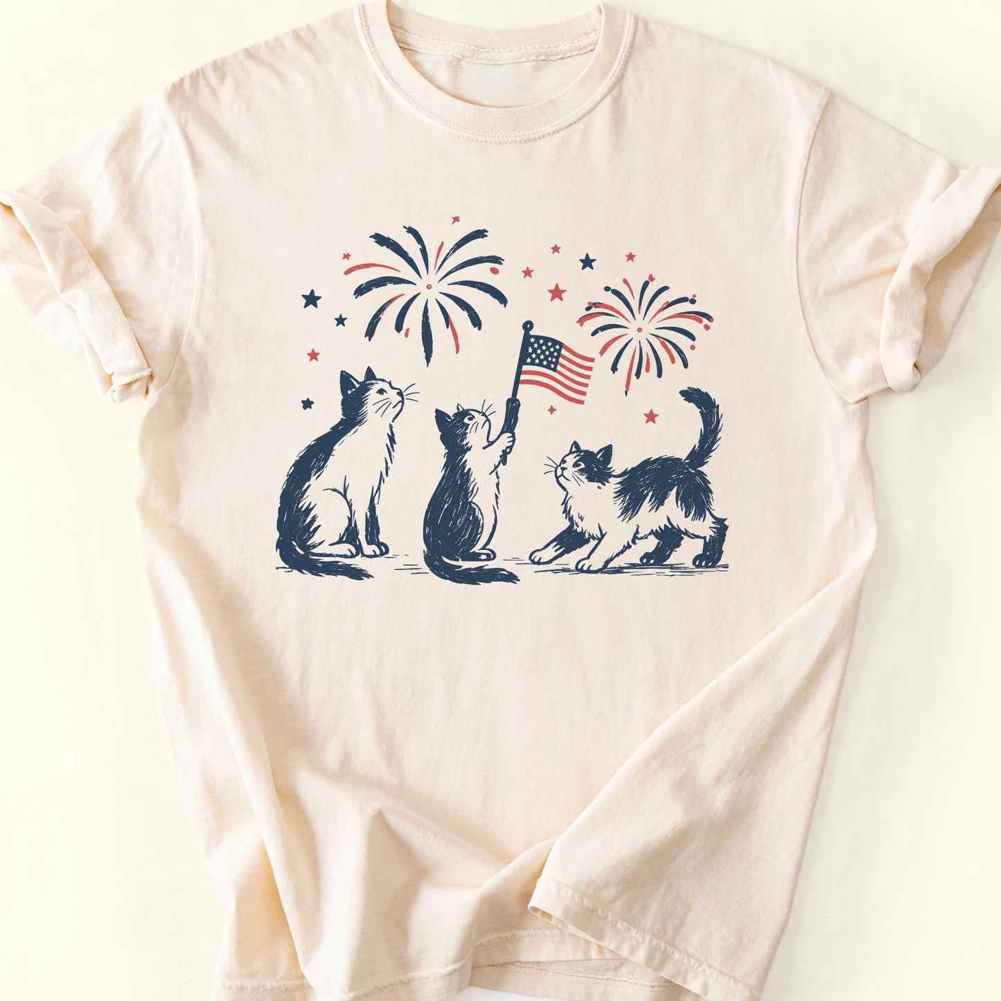 July 4th T-Shirt — Ivory