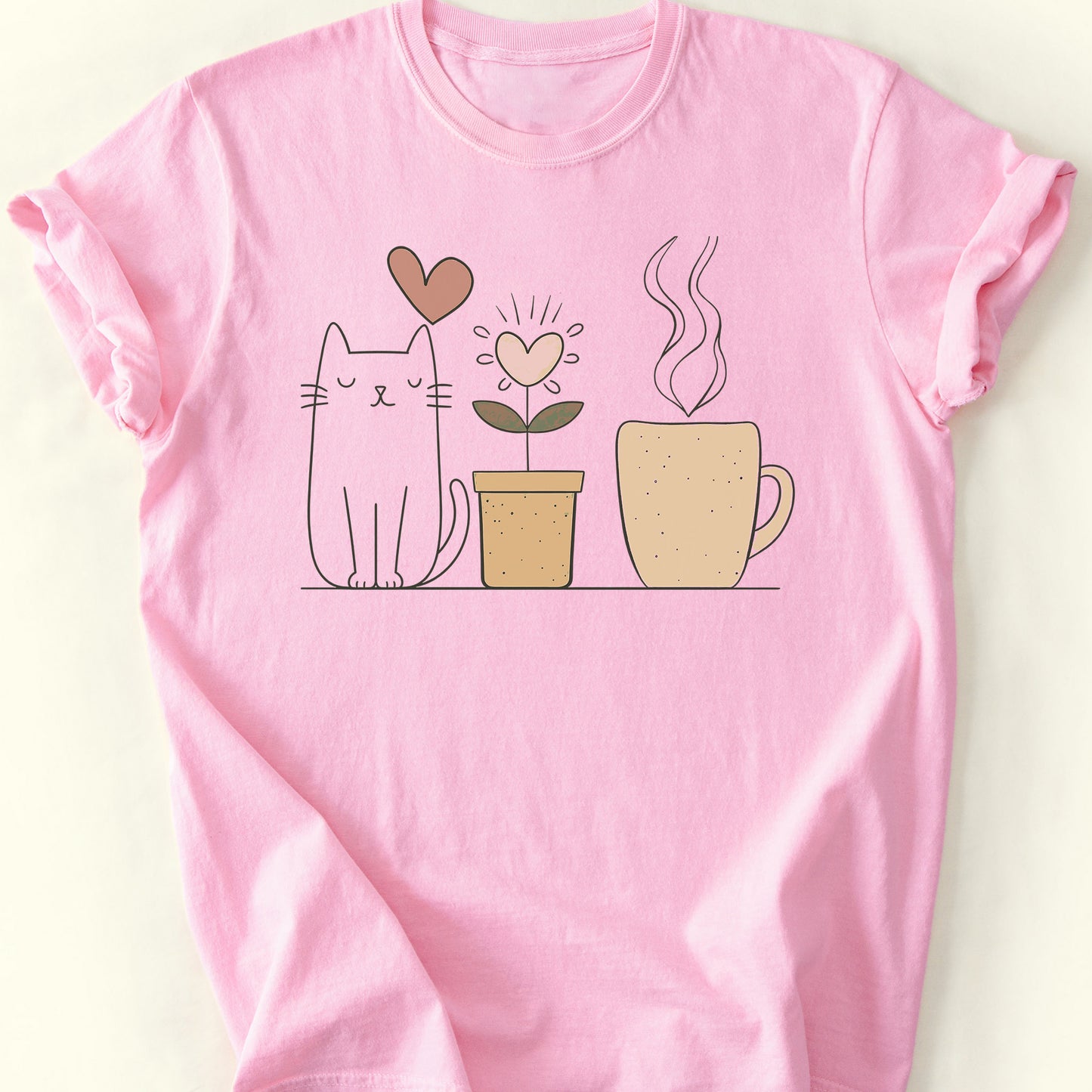 Coffee and Plant T-Shirt — Blossom