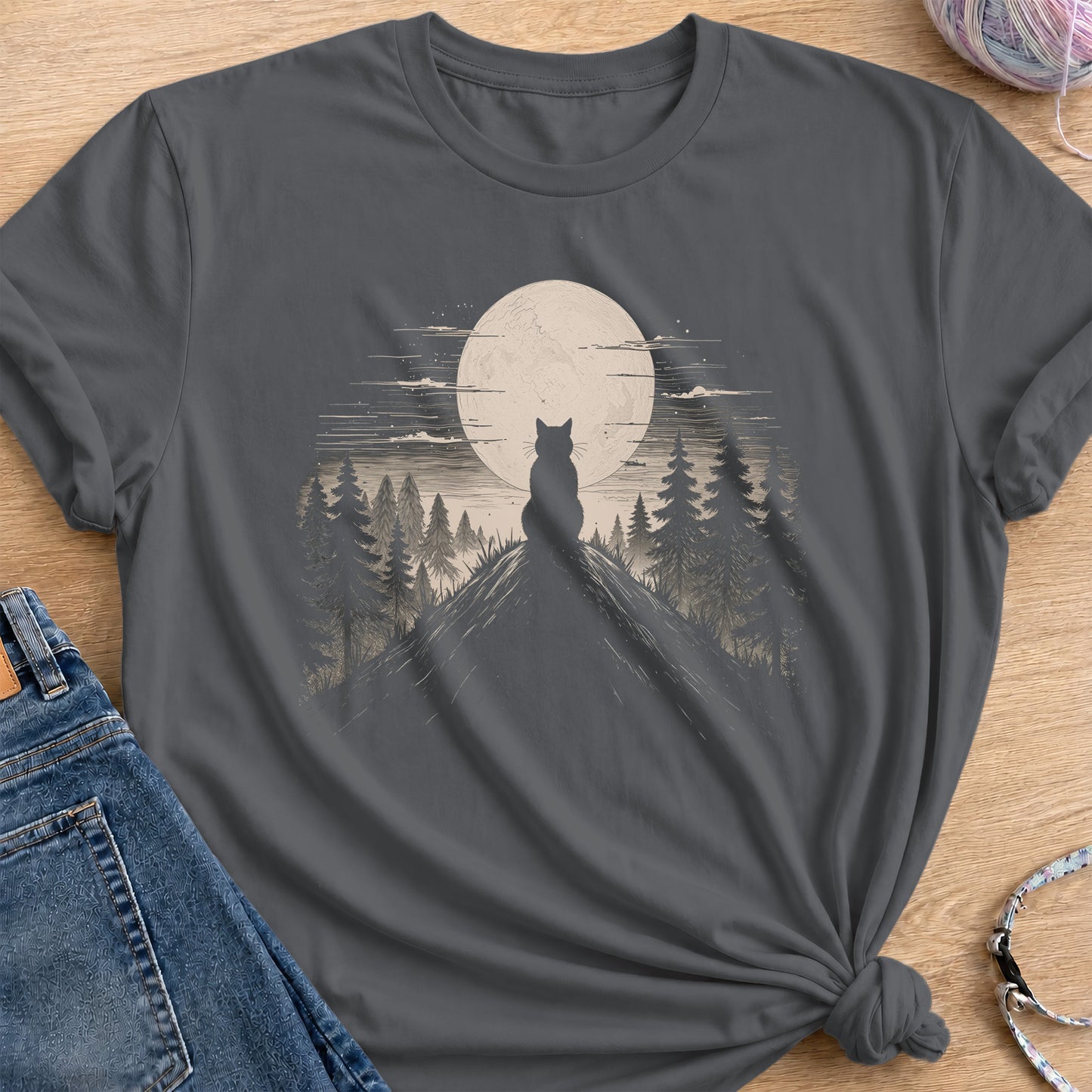 Stillness T-Shirt — Charcoal