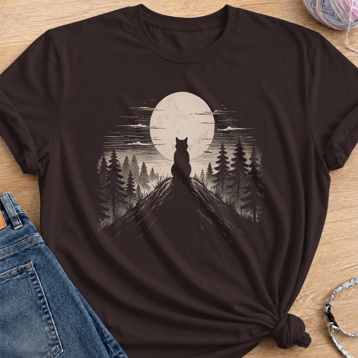 Stillness T-Shirt — Dark Chocolate