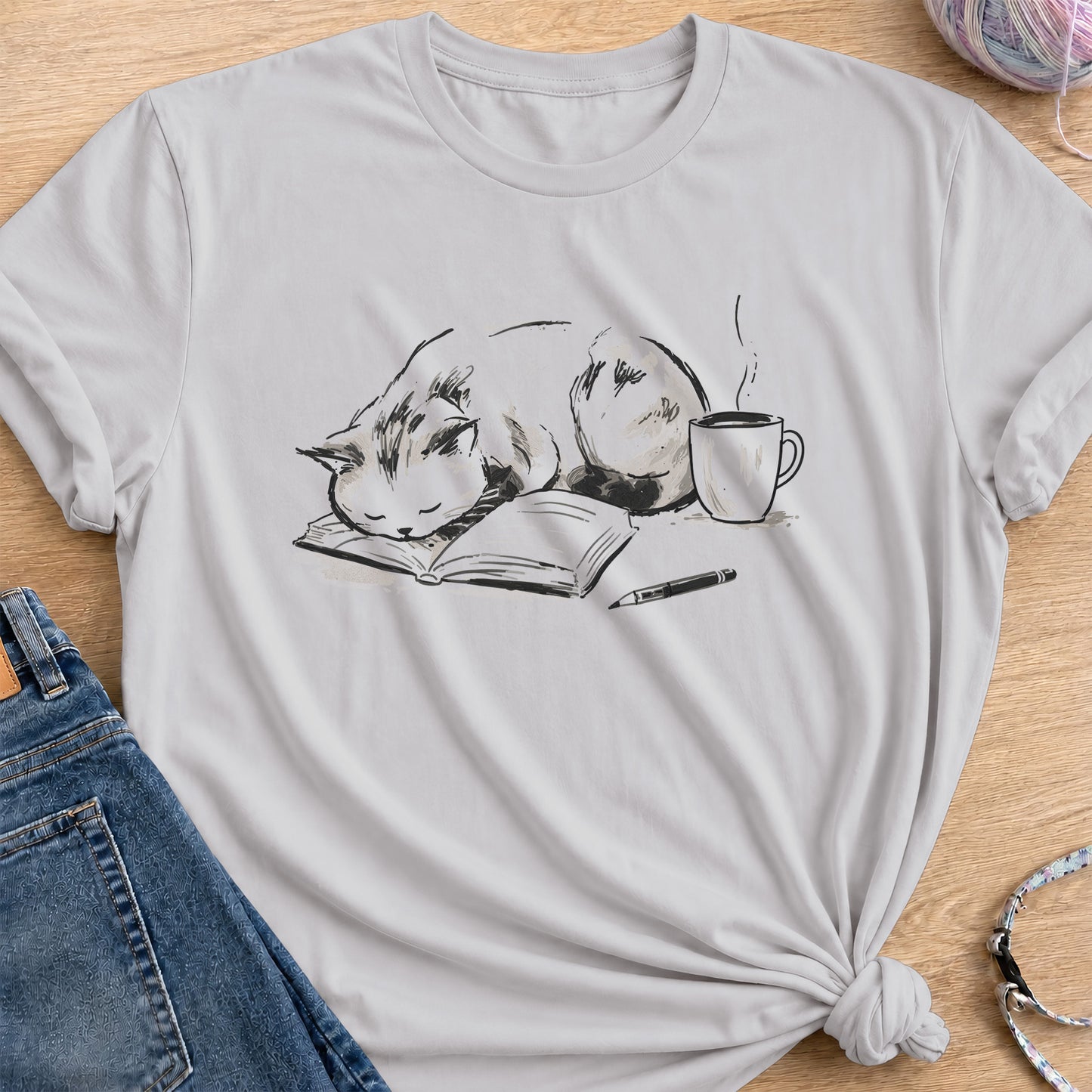 Study Break T-Shirt — Ice Grey