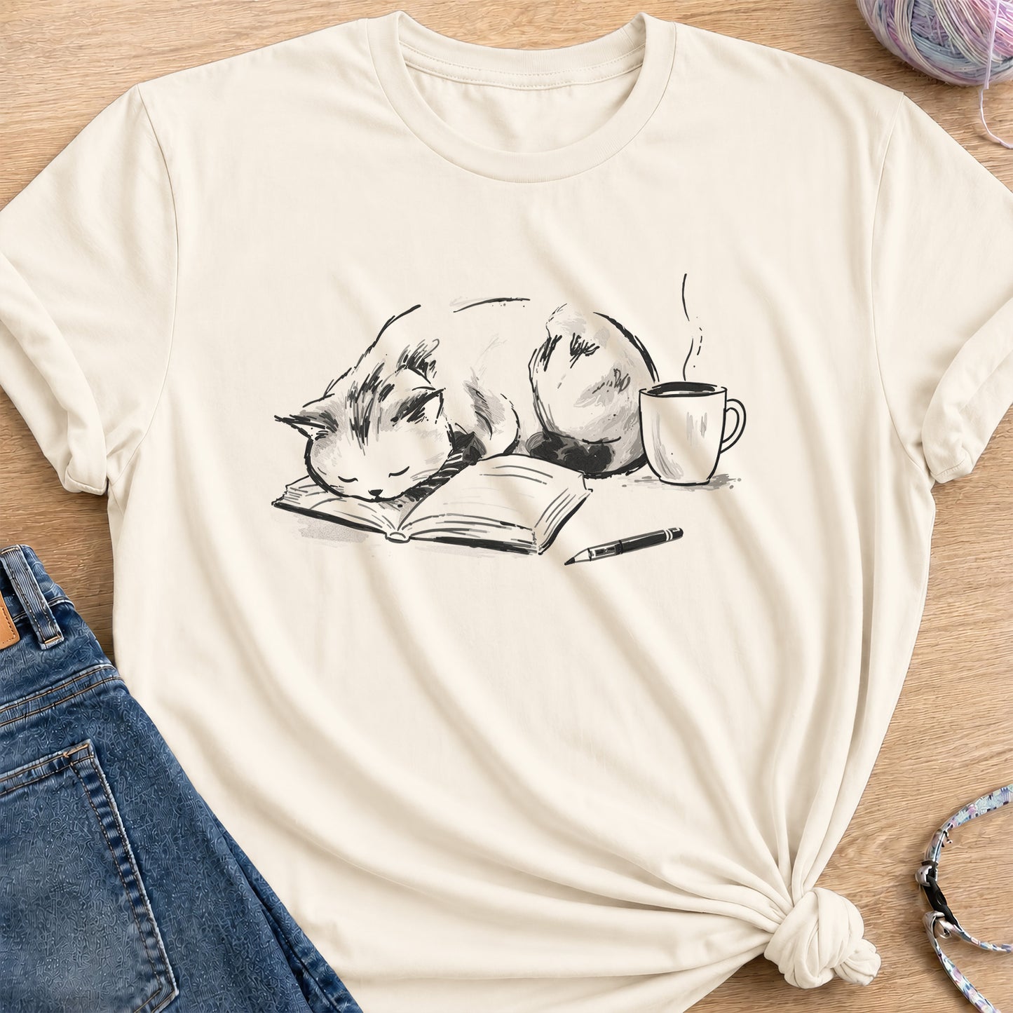 Study Break T-Shirt — Natural
