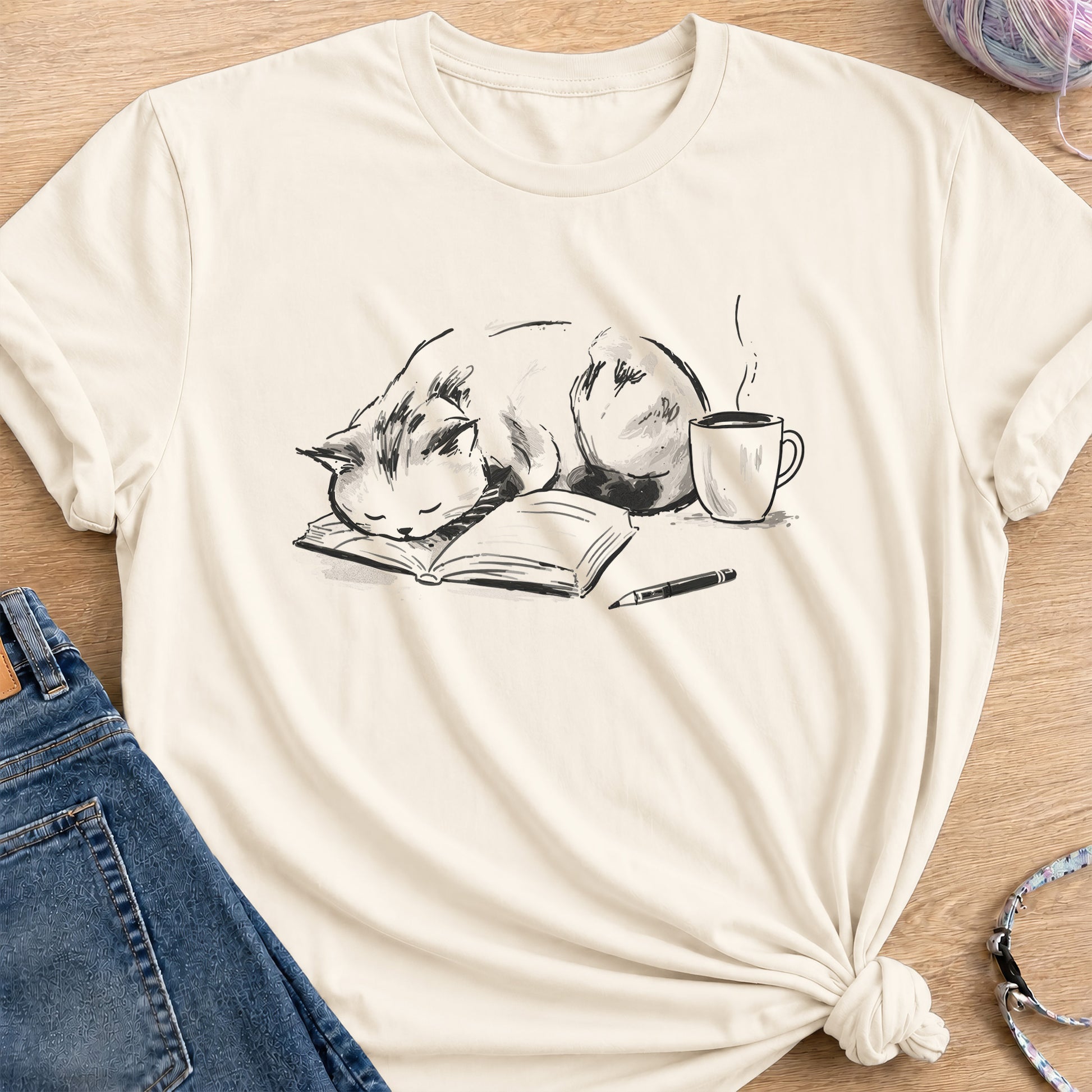 Study Break T-Shirt — Natural